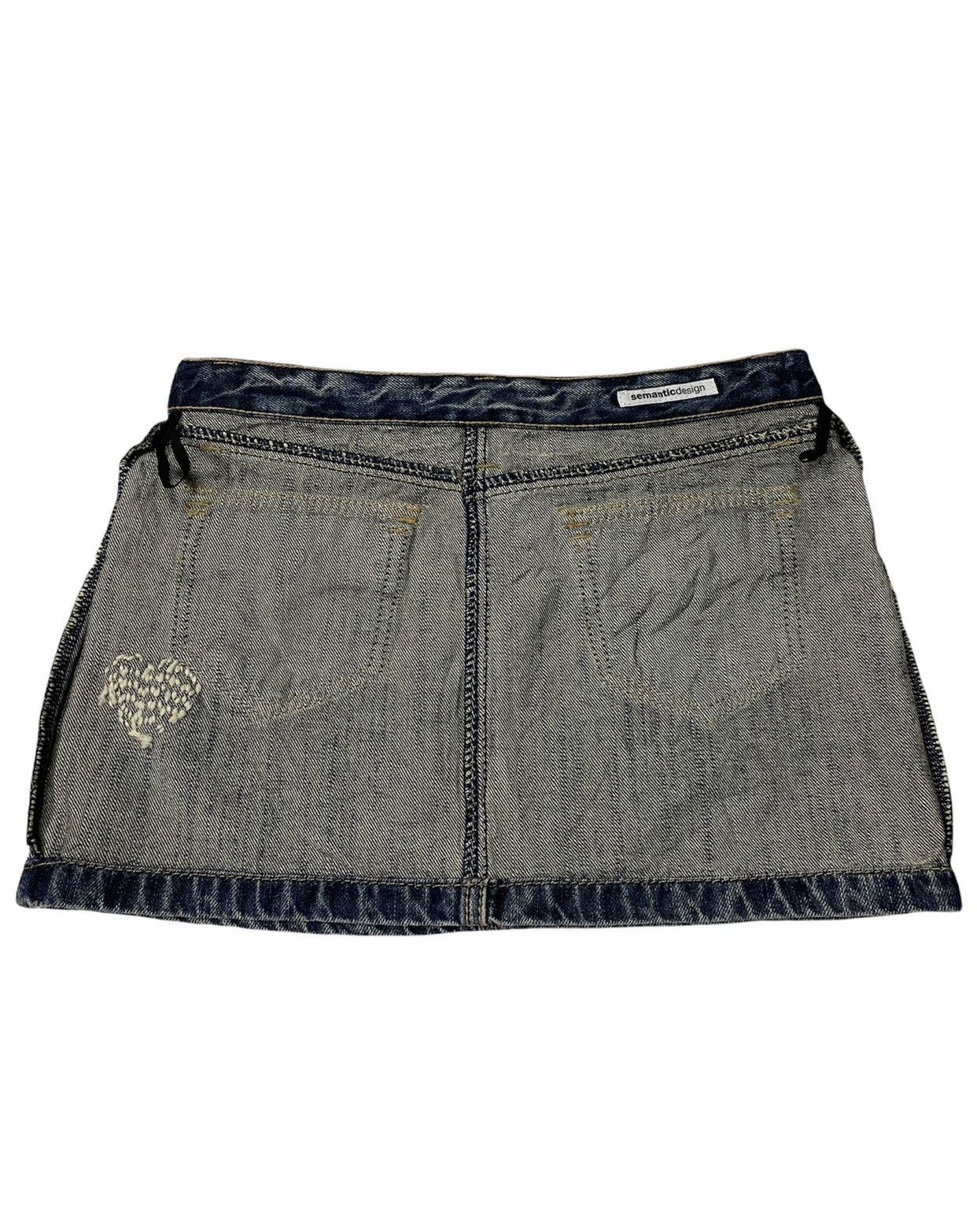 semanticdesign Semanticdesign Distressed Denim Skirt Size 30" / US 8 / IT 44 - 8 Thumbnail