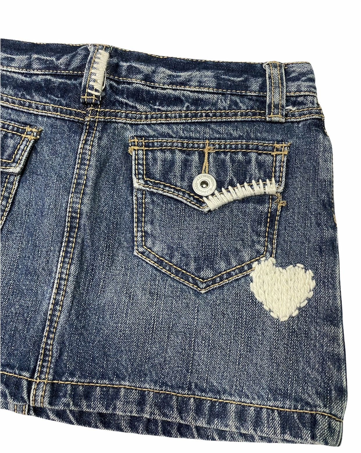 semanticdesign Semanticdesign Distressed Denim Skirt Size 30" / US 8 / IT 44 - 6 Thumbnail