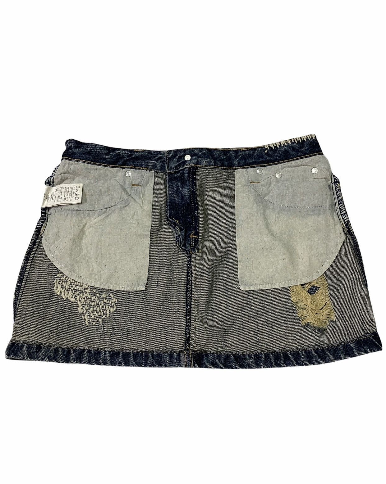 semanticdesign Semanticdesign Distressed Denim Skirt Size 30" / US 8 / IT 44 - 7 Thumbnail