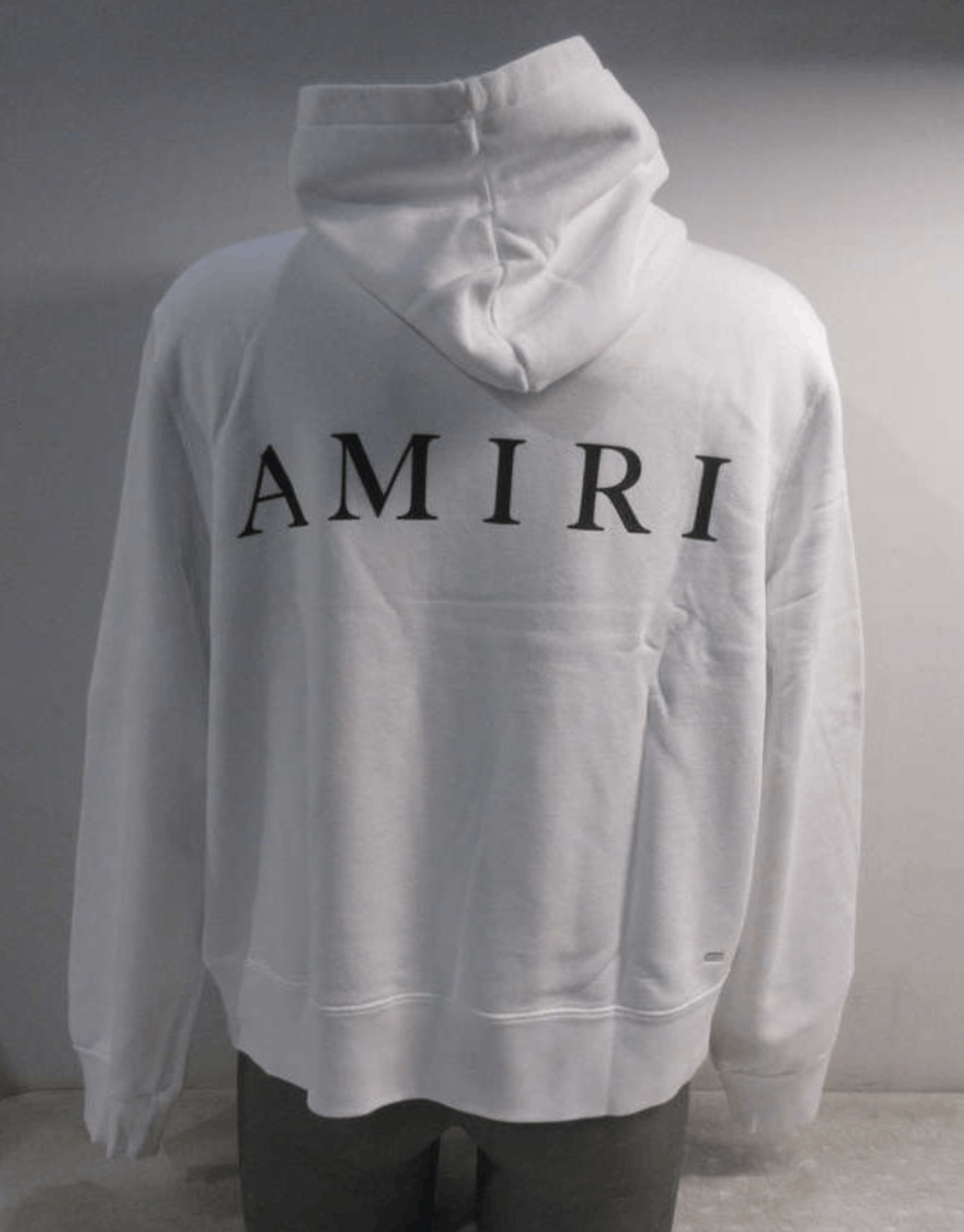 Amiri AMIRI Logo Print Cotton hoodie white | Grailed