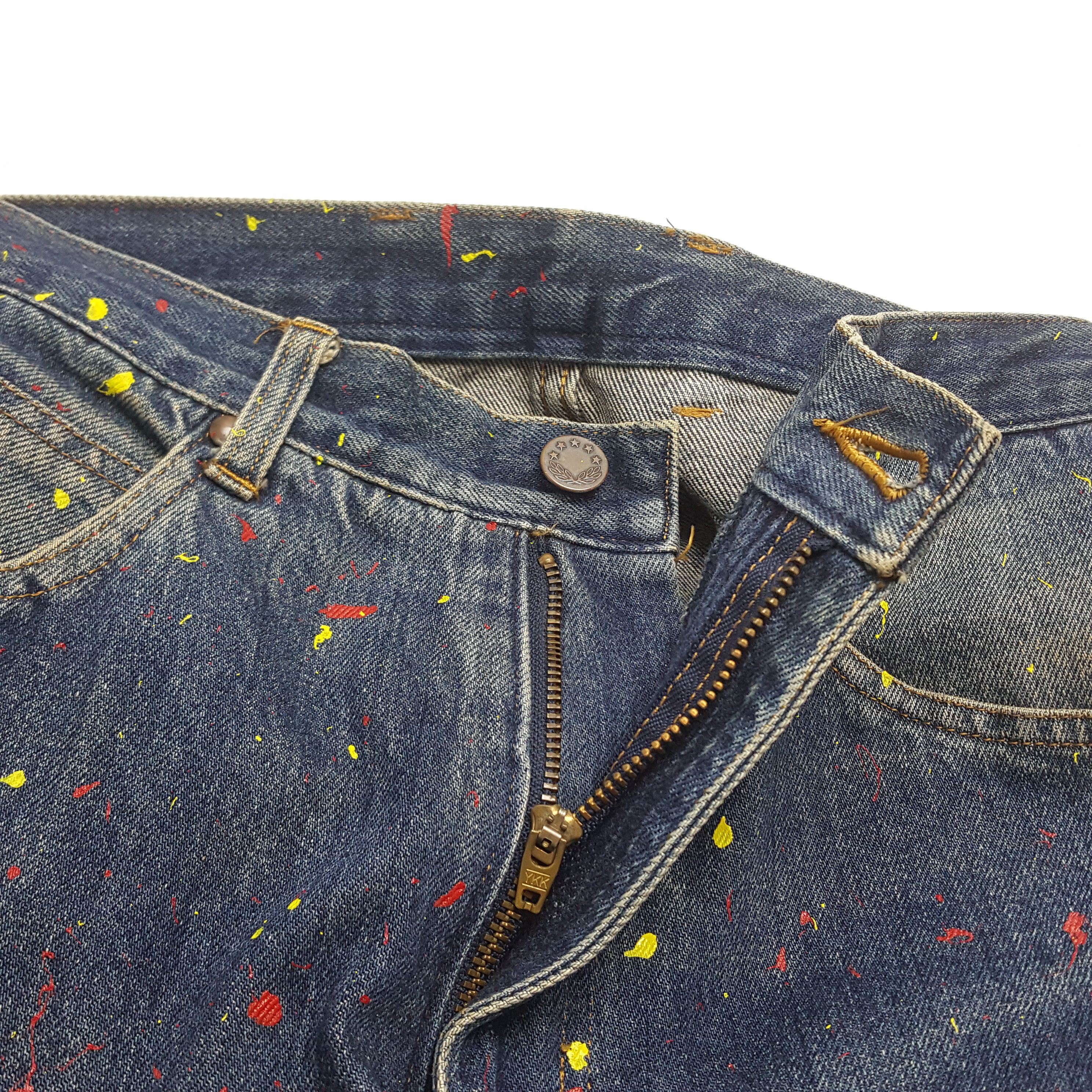 Comme des Garcons Homme × Japanese Brand × Vintage Vintage COMME des CARCONS HOME Painting Style Jeans Size US 28 / EU 44 - 16 Thumbnail