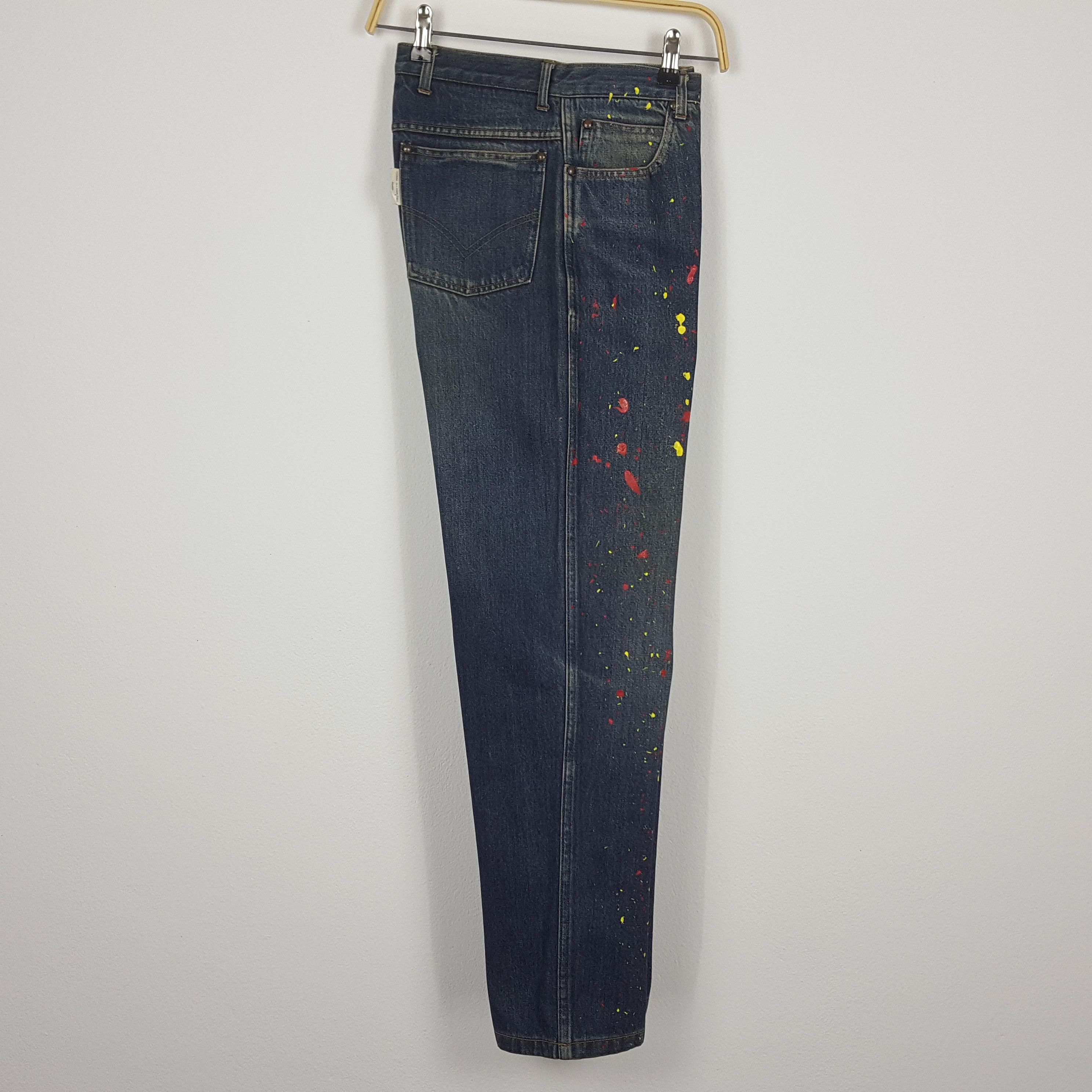 Comme des Garcons Homme × Japanese Brand × Vintage Vintage COMME des CARCONS HOME Painting Style Jeans Size US 28 / EU 44 - 11 Thumbnail