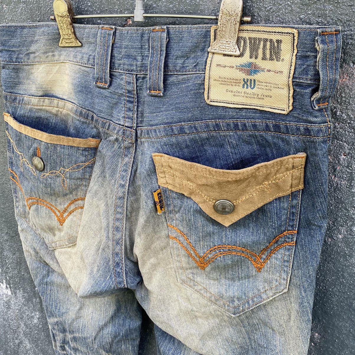Edwin Thrashed Vintage Edwin Navajo Flare ERD GRUNGE JEANS Size US 31 - 3 Thumbnail