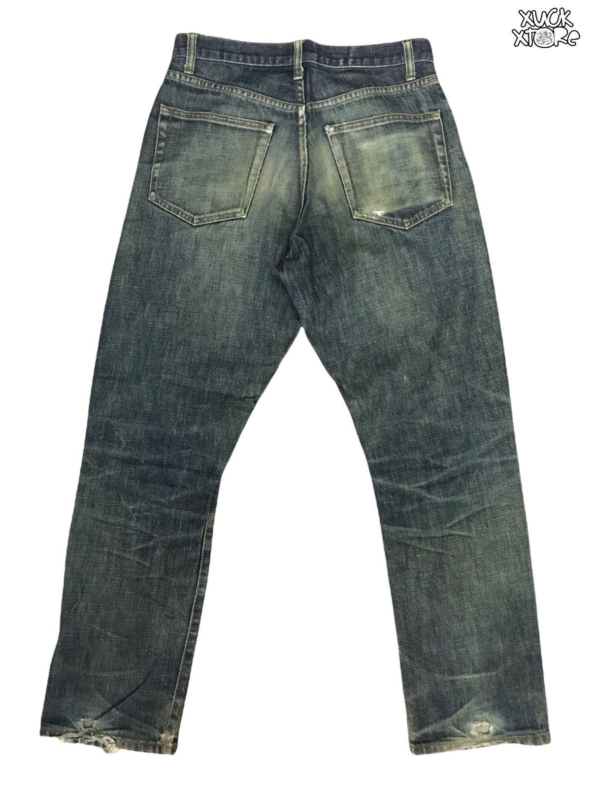 Japanese Brand Distressed Denim Unbranded 28 Size US 28 / EU 44 - 2 Thumbnail