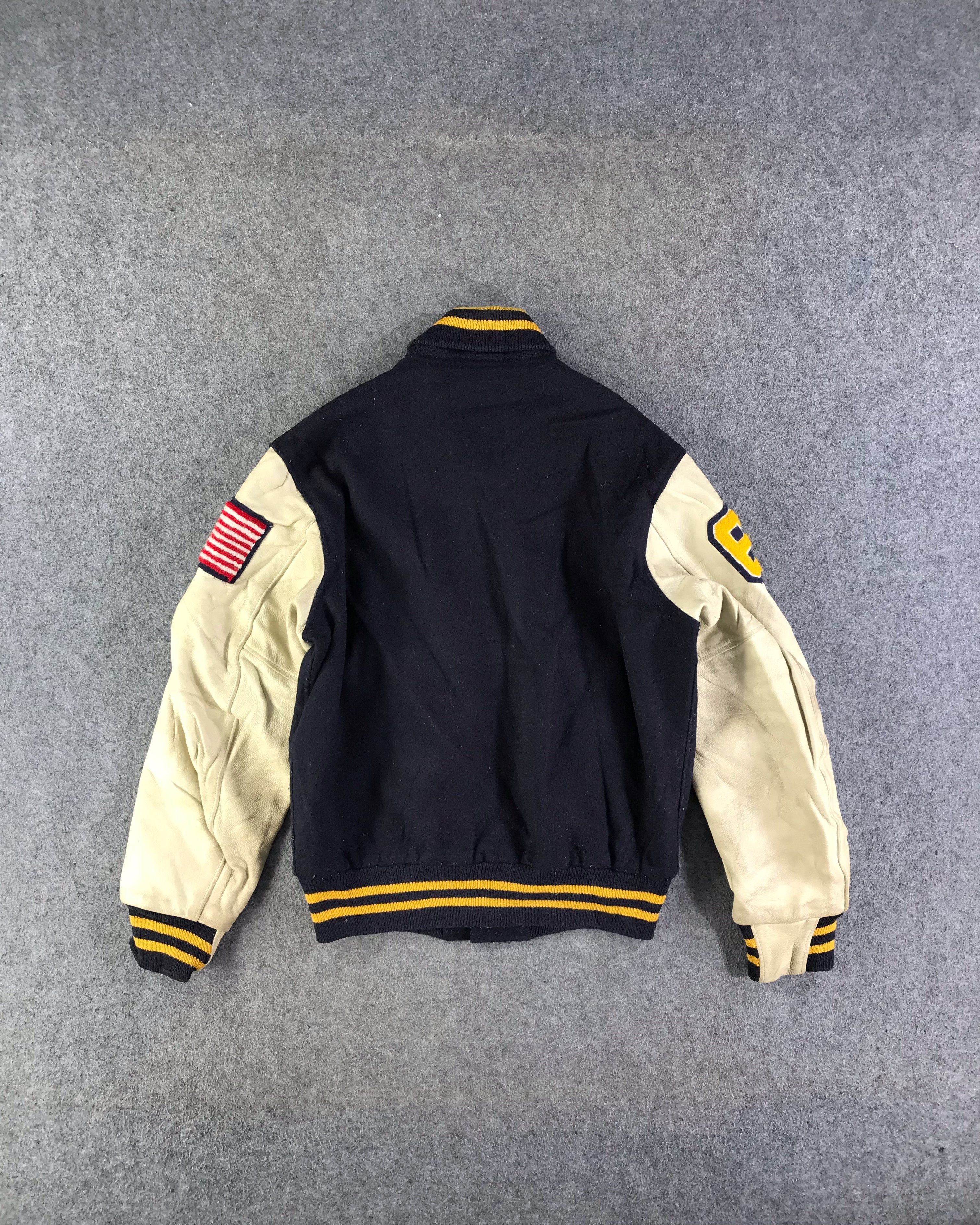 Golden Bear × Vintage Vintage Golden Bear Patchwork Letterman Varsity Jacket-JC178 Size US S / EU 44-46 / 1 - 3 Thumbnail