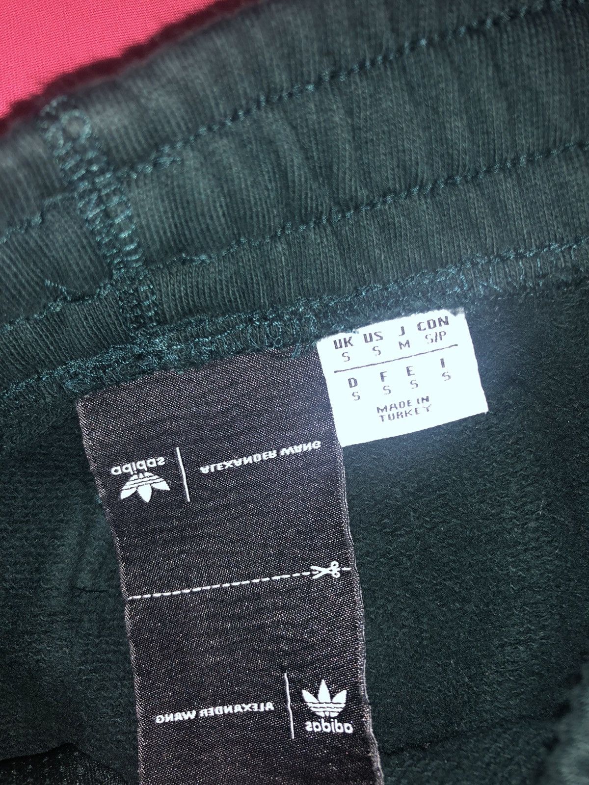 Alexander Wang x Adidas green Inside Out Sweatpants