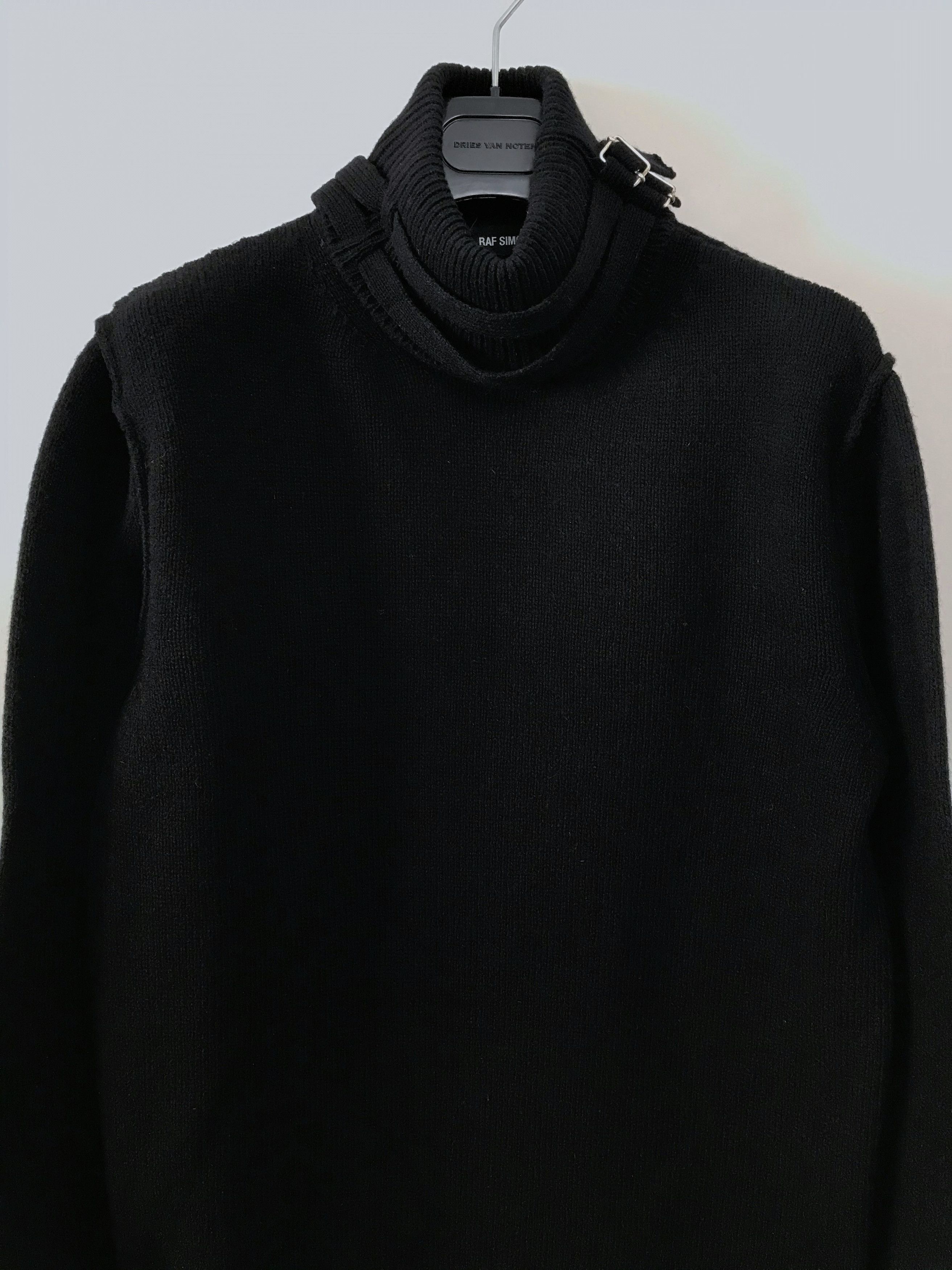 Raf Simons Double Strap Mock Turtleneck Knit Sweater / AW19 Size US S / EU 44-46 / 1 - 7 Thumbnail