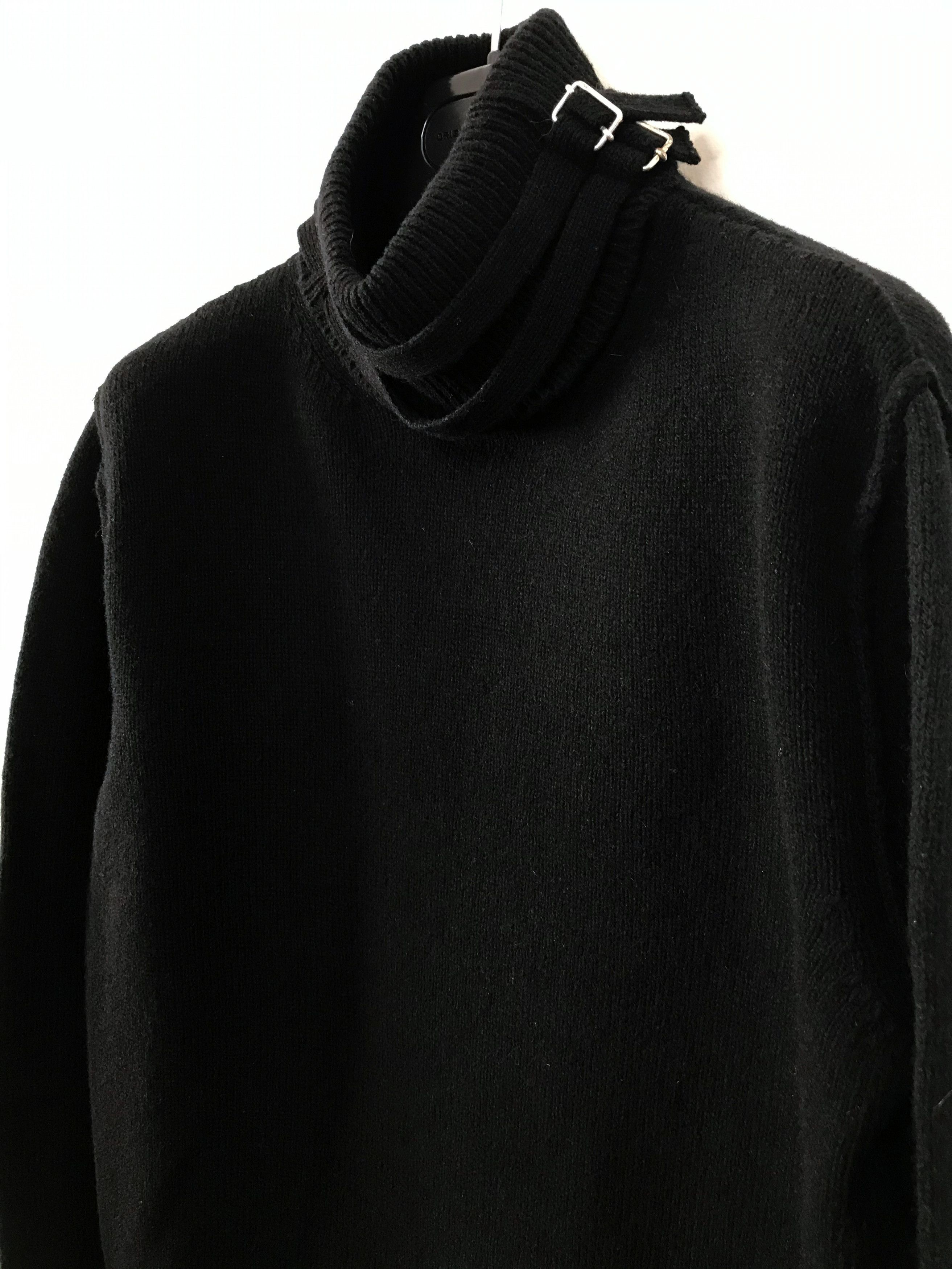 Raf Simons Double Strap Mock Turtleneck Knit Sweater / AW19 Size US S / EU 44-46 / 1 - 6 Thumbnail