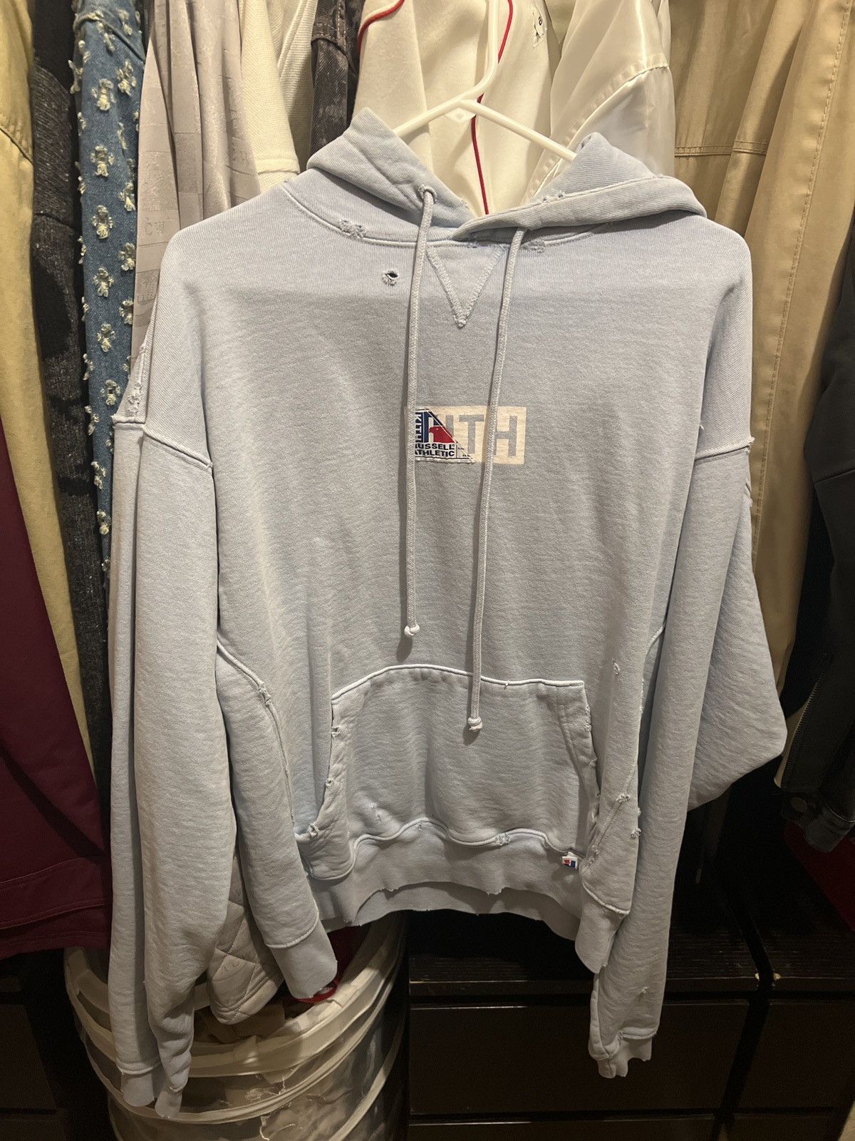 Kith × Russell Athletic Kith x Russell Athletic Vintage Hoodie Chambray Blue Size US S / EU 44-46 / 1 - 3 Thumbnail