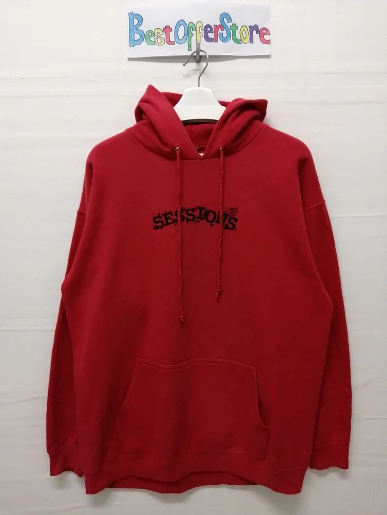 Sessions Vintage SESSIONS Skateboard Spell Out Hoodie Size US L / EU 52-54 / 3 - 6 Thumbnail