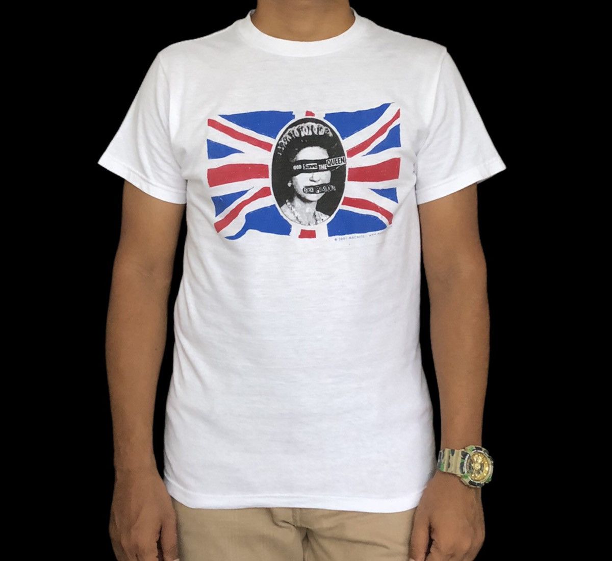 Band Tees 🔥Vintage 2001 SexPistols God Save The Queen T-shirt Size US S / EU 44-46 / 1 - 7 Thumbnail