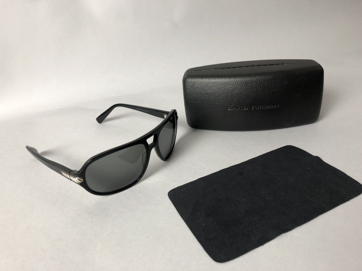 David Yurman black Sunglasses with 100% sterling sil detail