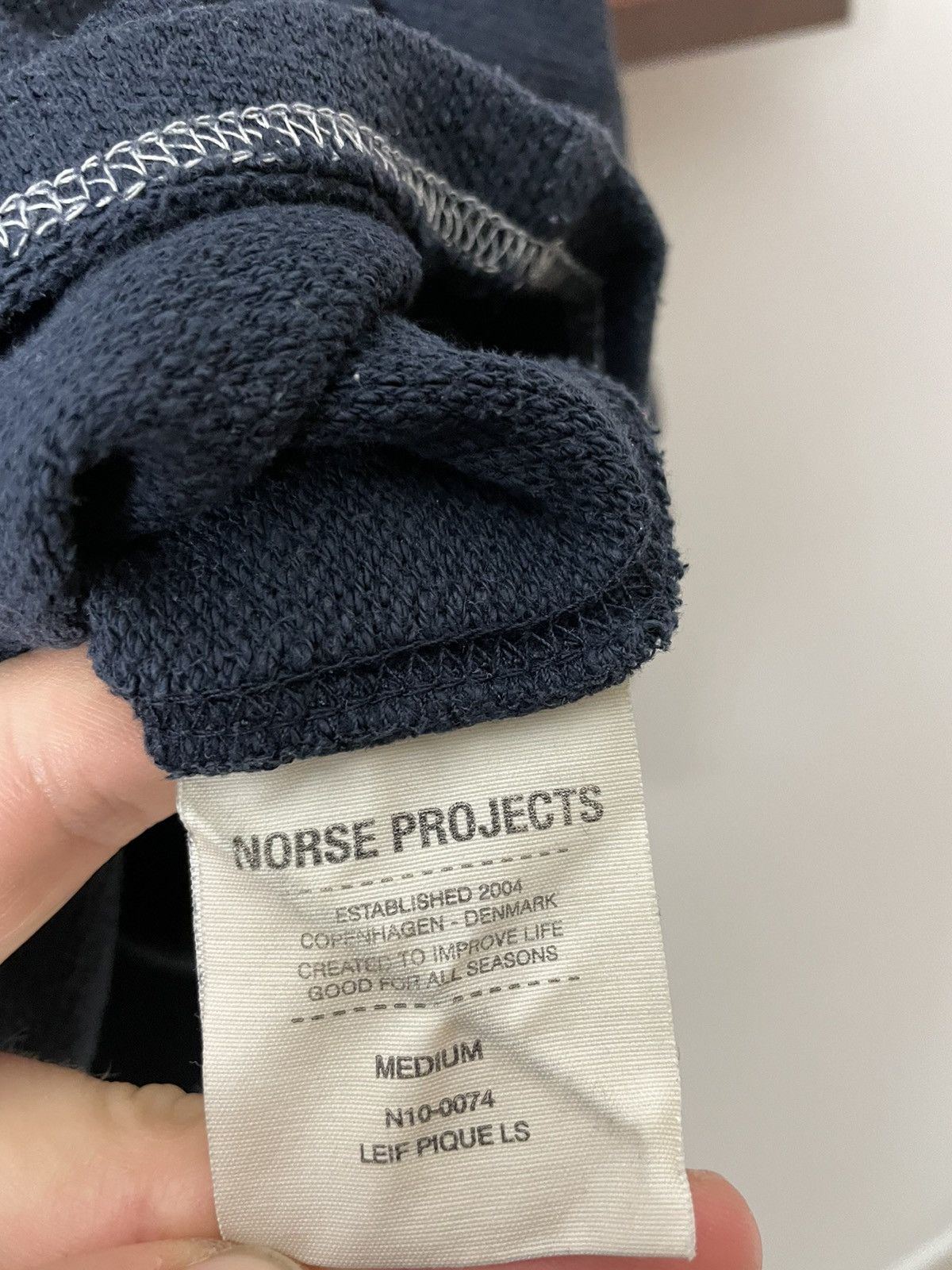 Norse Projects Norse Projects Navy Polo Longsleeve Basic High Quality Size US M / EU 48-50 / 2 - 4 Thumbnail