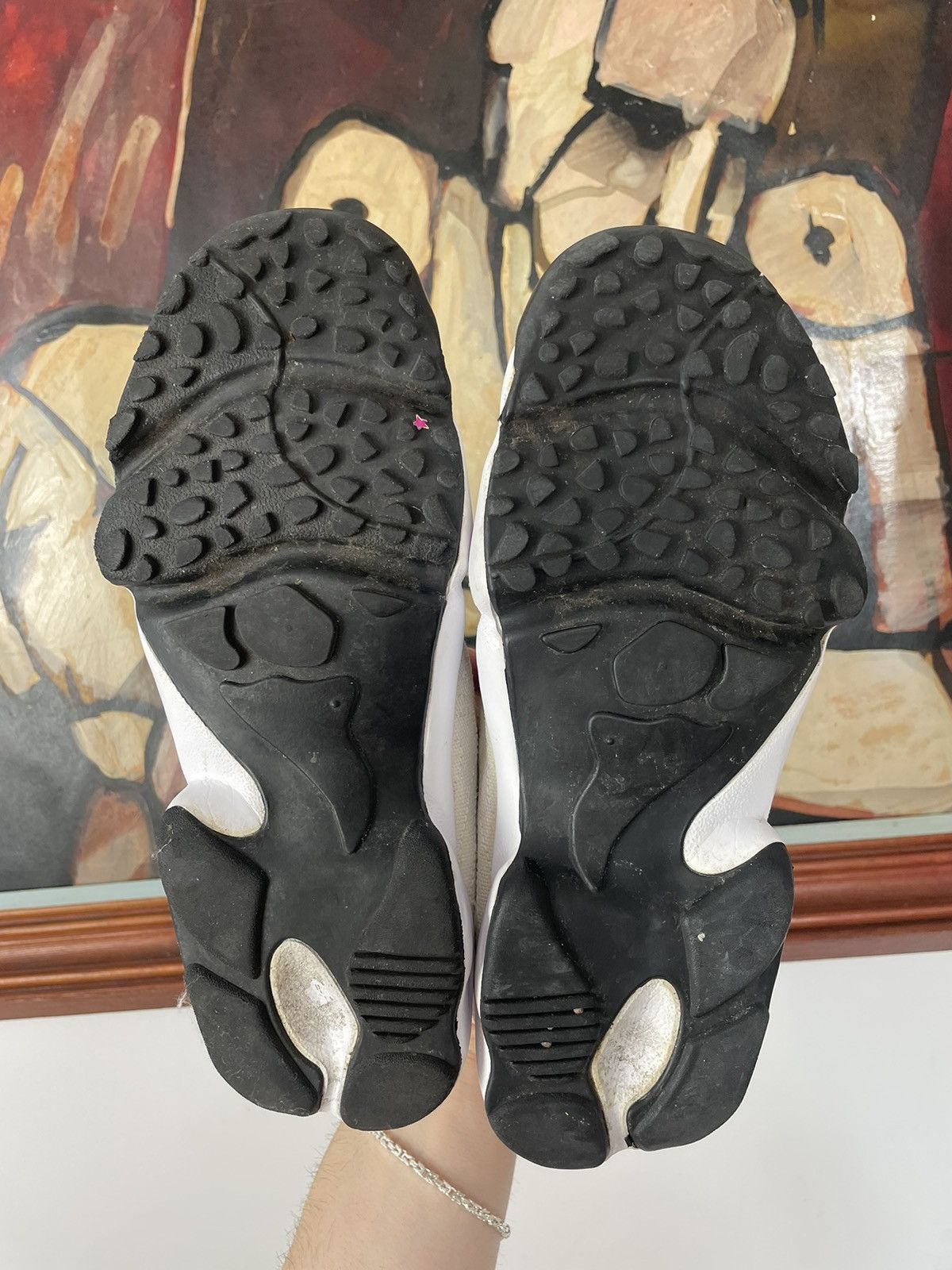 Nike Nike Rift Sandals Sneakers Rare Mini Swoosh Hype White Blue Size US 5 / IT 35 - 7 Thumbnail