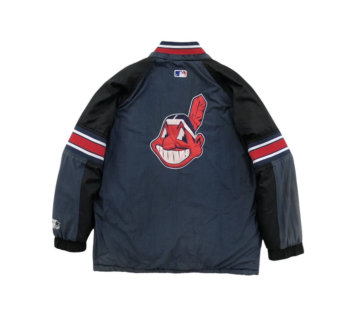MLB Vtg 90’s MLB Cleveland Indians Like Puffer Season Jacket Size US M / EU 48-50 / 2 - 8 Thumbnail