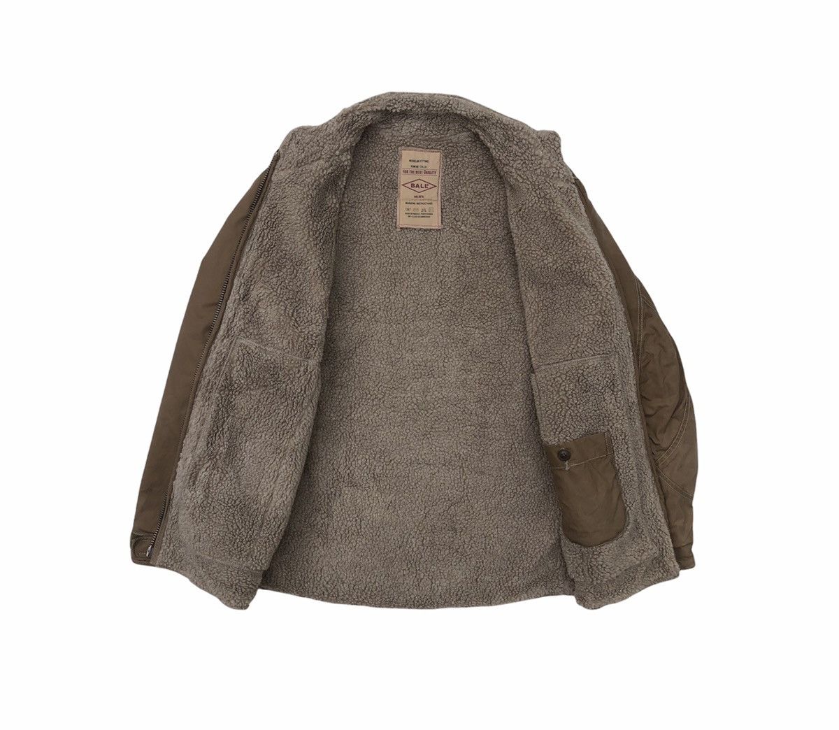 Japanese Brand BALL Brands Riders Motorcycle Sherpa Wax Jacket Size US L / EU 52-54 / 3 - 7 Thumbnail