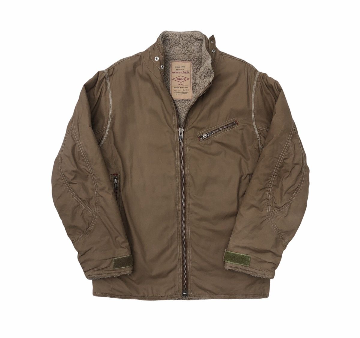 Japanese Brand BALL Brands Riders Motorcycle Sherpa Wax Jacket Size US L / EU 52-54 / 3 - 2 Thumbnail