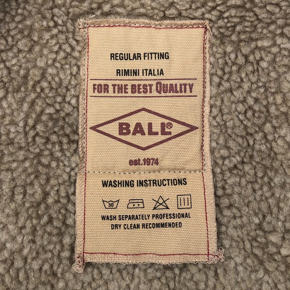Japanese Brand BALL Brands Riders Motorcycle Sherpa Wax Jacket Size US L / EU 52-54 / 3 - 11 Thumbnail