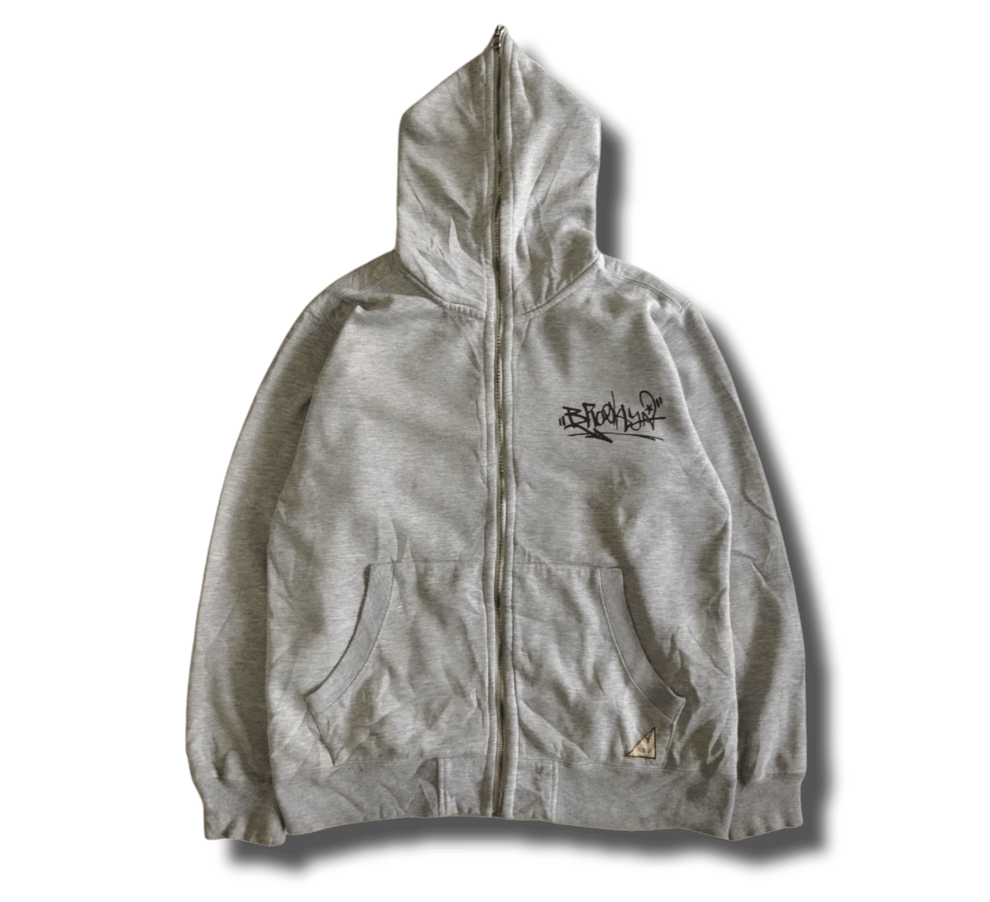 image of Vintage Best Offermasterground Japan Full Zipper Hoodie in Grey, Men's (Size Small)