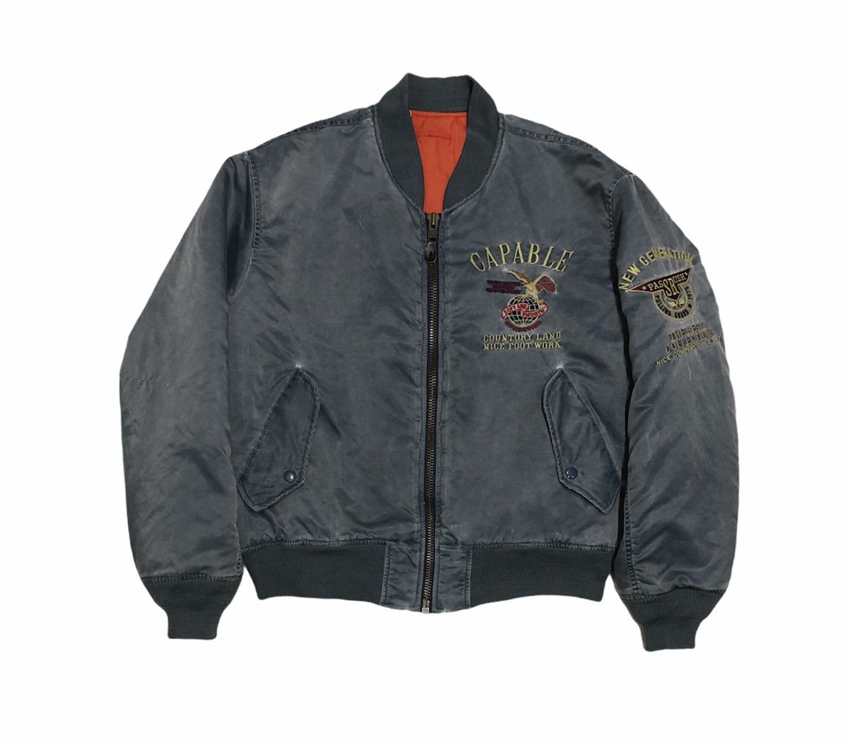 Vintage 🔥Vintage Jacket Air Force Intermediate Ma-1 Bomber Jacket Size US L / EU 52-54 / 3 - 2 Thumbnail