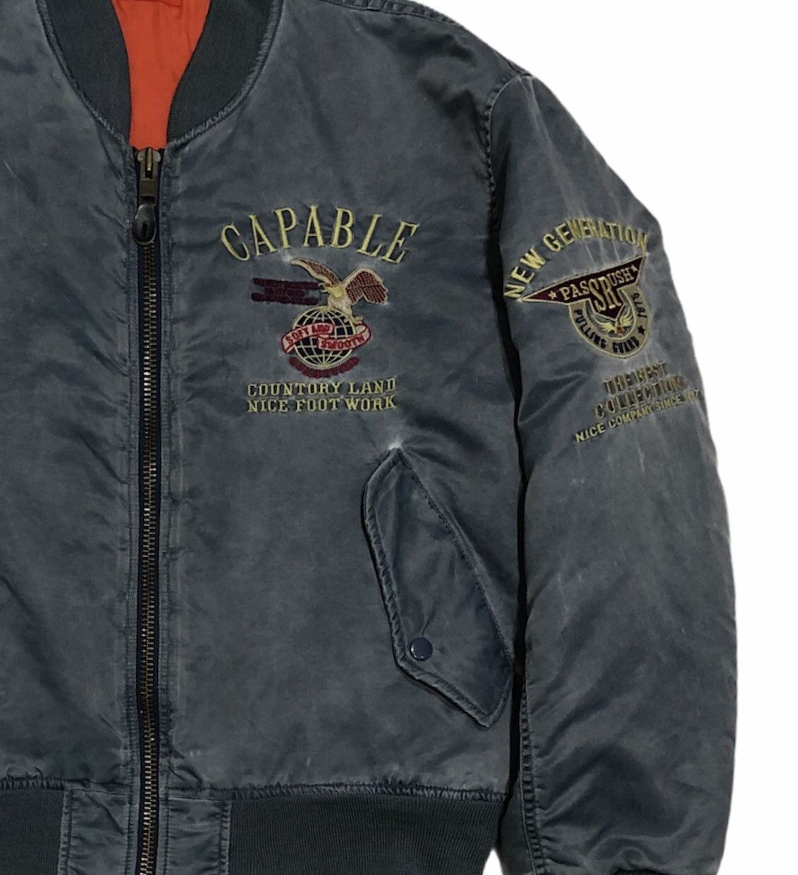 Vintage 🔥Vintage Jacket Air Force Intermediate Ma-1 Bomber Jacket Size US L / EU 52-54 / 3 - 3 Thumbnail