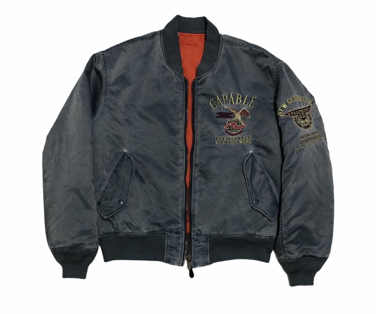 Vintage 🔥Vintage Jacket Air Force Intermediate Ma-1 Bomber Jacket Size US L / EU 52-54 / 3 - 1 Thumbnail