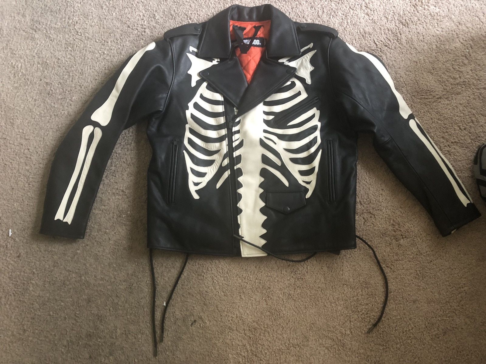 Vlone store skeleton jacket