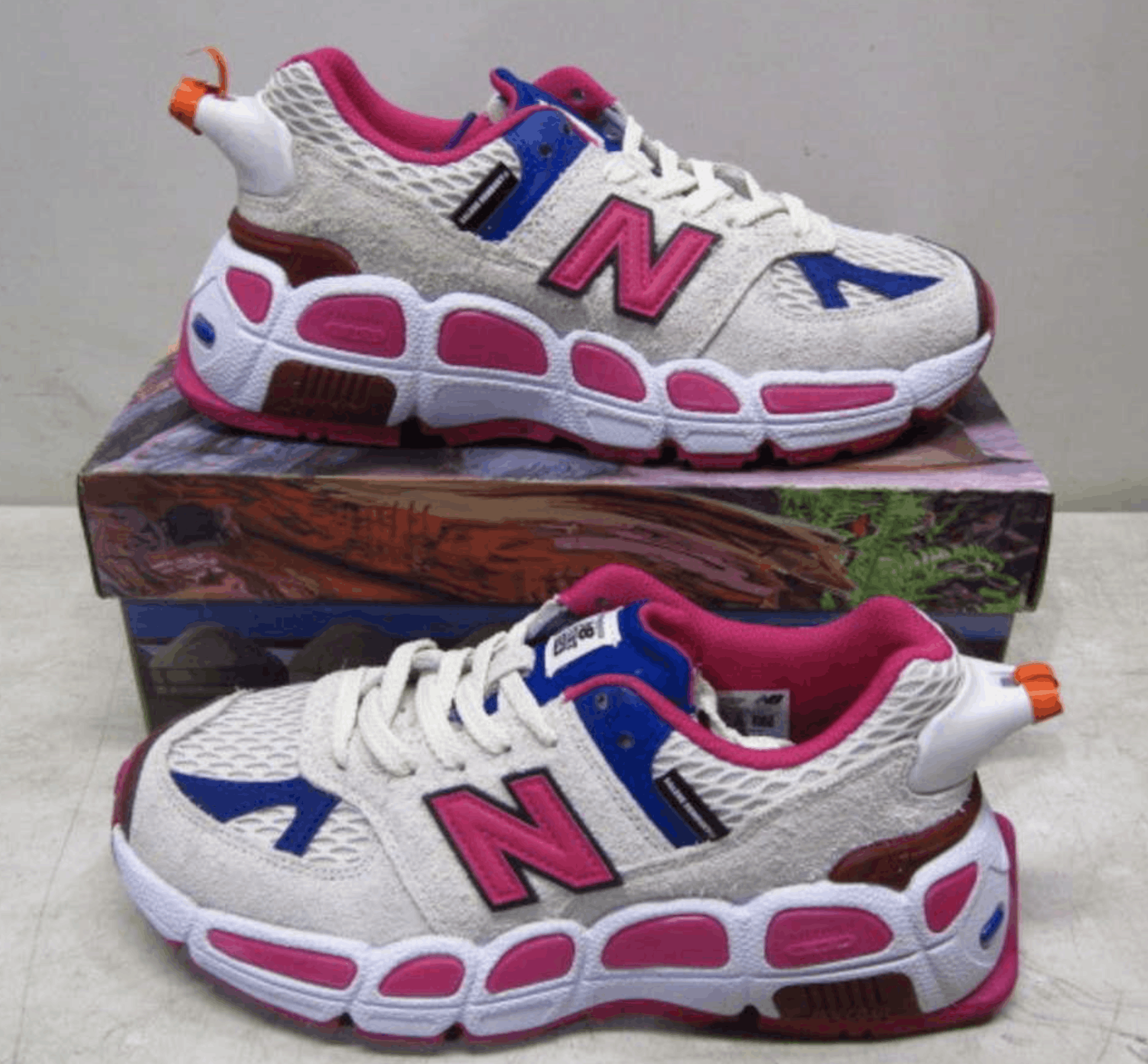 image of New Balance Men's Us 8D X he Bembury 574 Yur Shoes in Pink