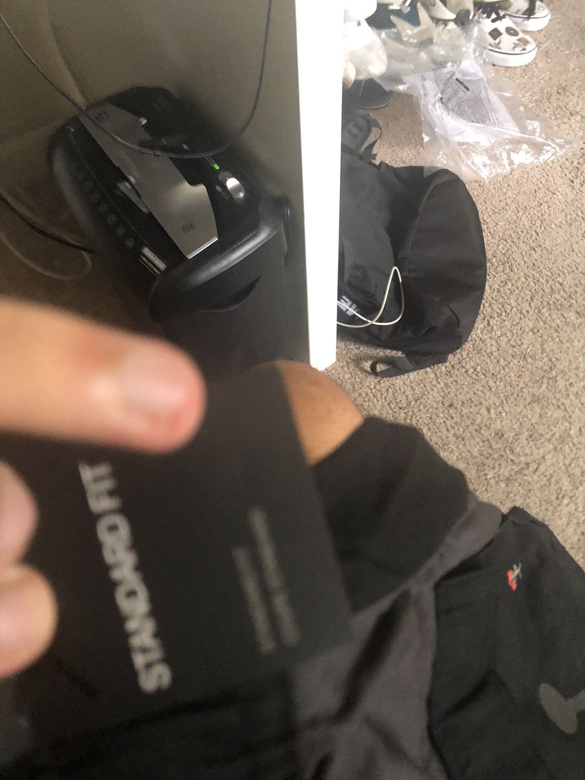 travis scott cargo pants black