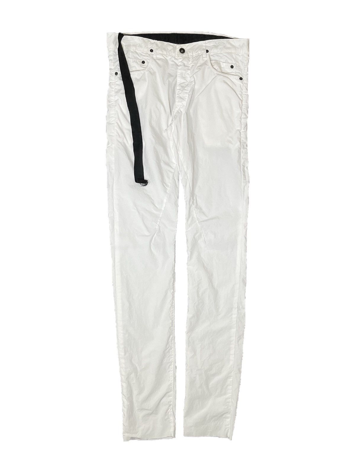 Rick Owens Archive Poplin Detroit Jeans White