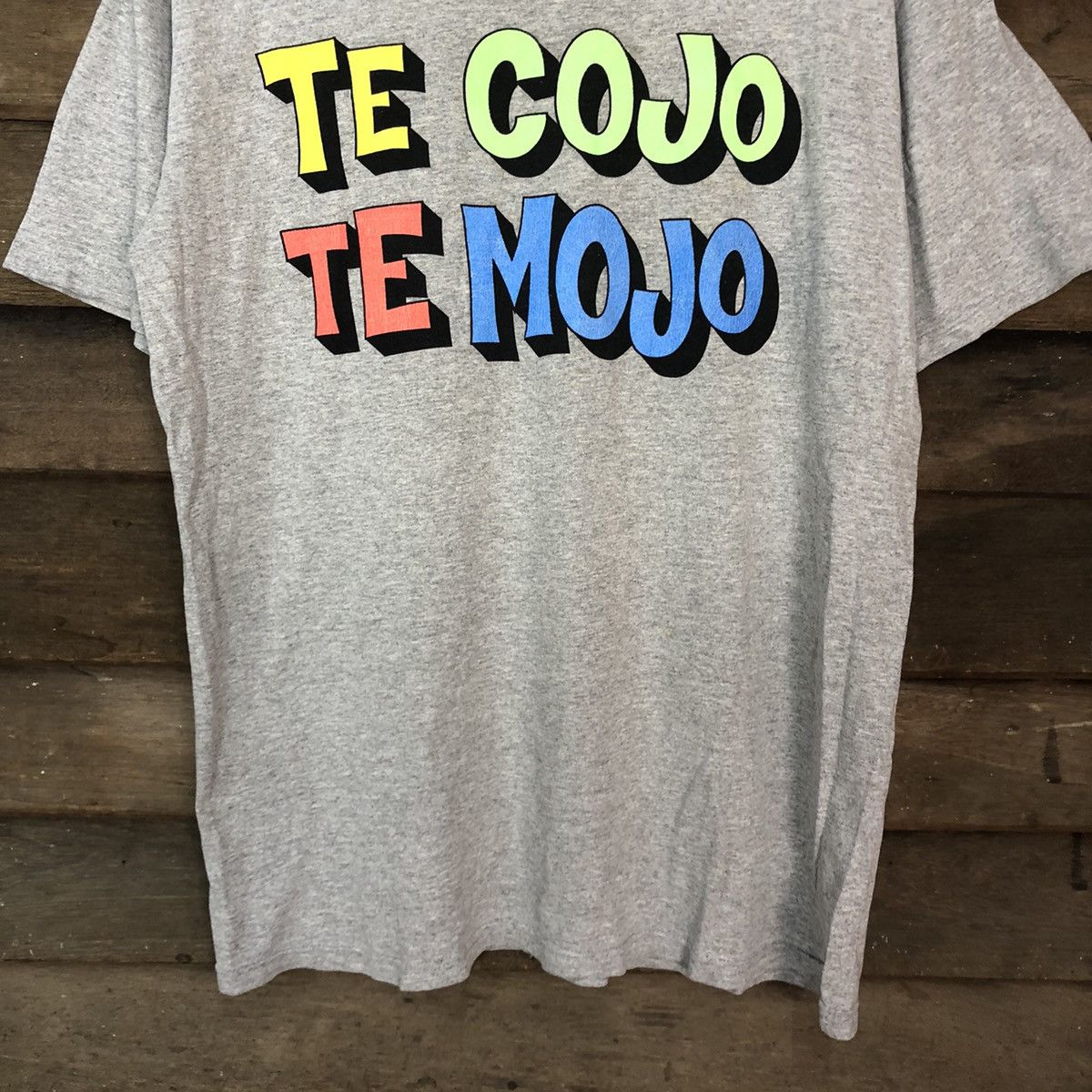 Supreme DL Supreme supremo Te Cojo Te Mojo Grey Tshirt #3297 Size US L / EU 52-54 / 3 - 6 Thumbnail