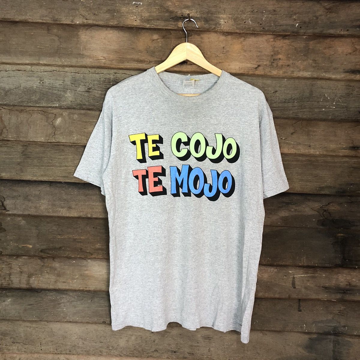 Supreme DL Supreme supremo Te Cojo Te Mojo Grey Tshirt #3297 Size US L / EU 52-54 / 3 - 3 Thumbnail