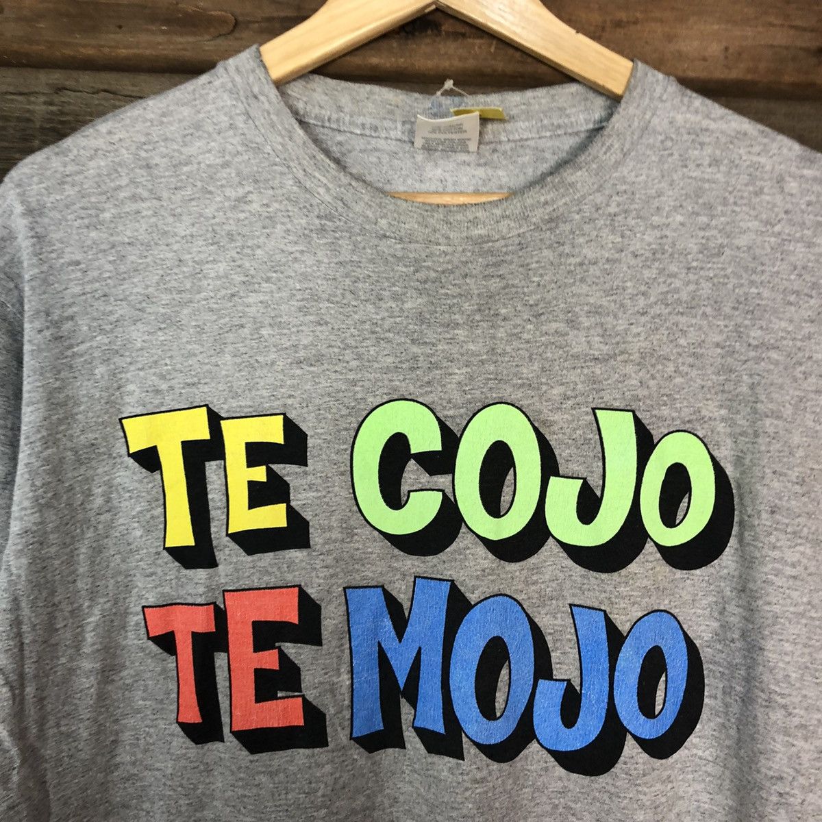 Supreme DL Supreme supremo Te Cojo Te Mojo Grey Tshirt #3297 Size US L / EU 52-54 / 3 - 8 Thumbnail