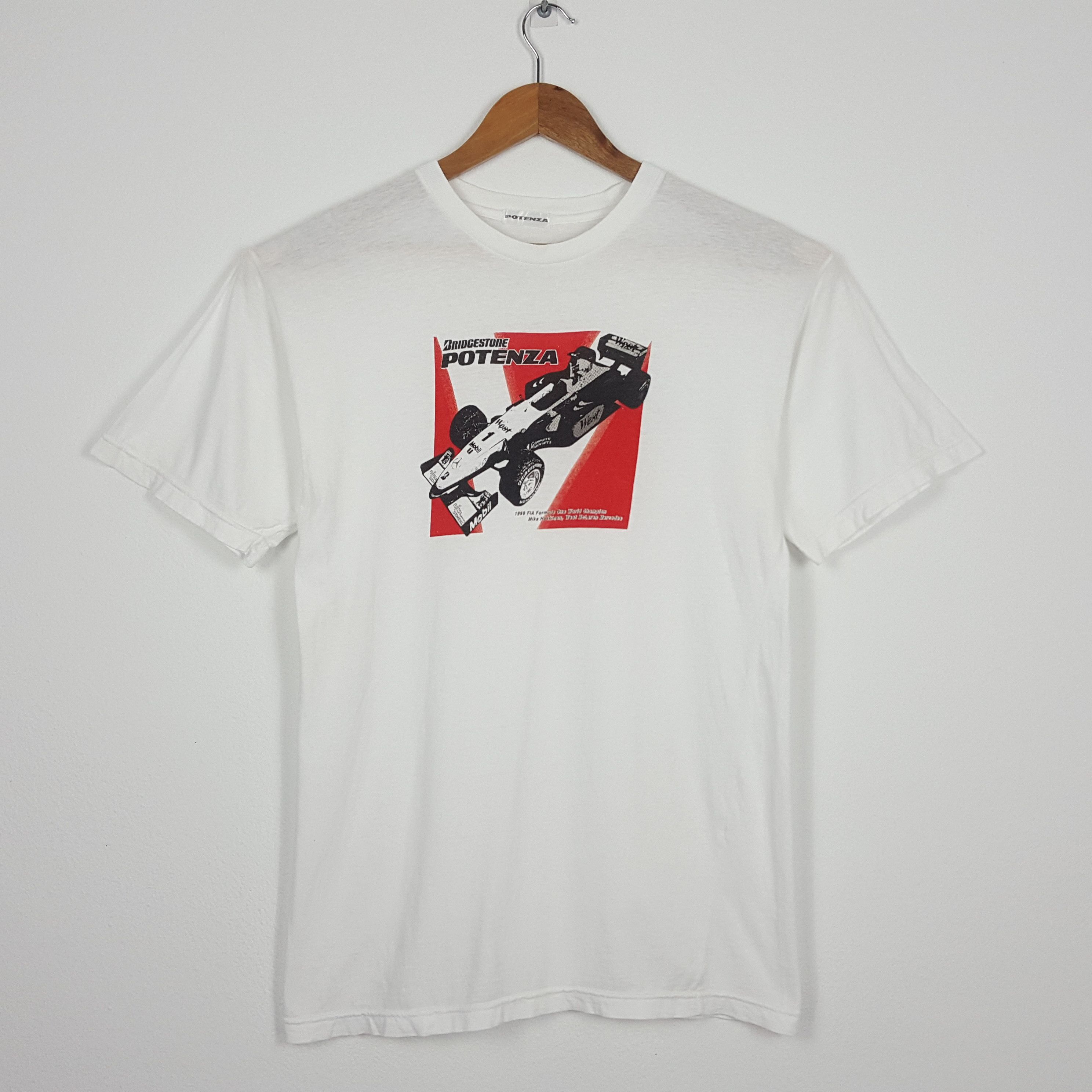 Mercedes-Benz × Vintage Vintage 90's BRIDGESTONE POTENZA racing F1 team t-shirt Size US M / EU 48-50 / 2 - 1 Thumbnail