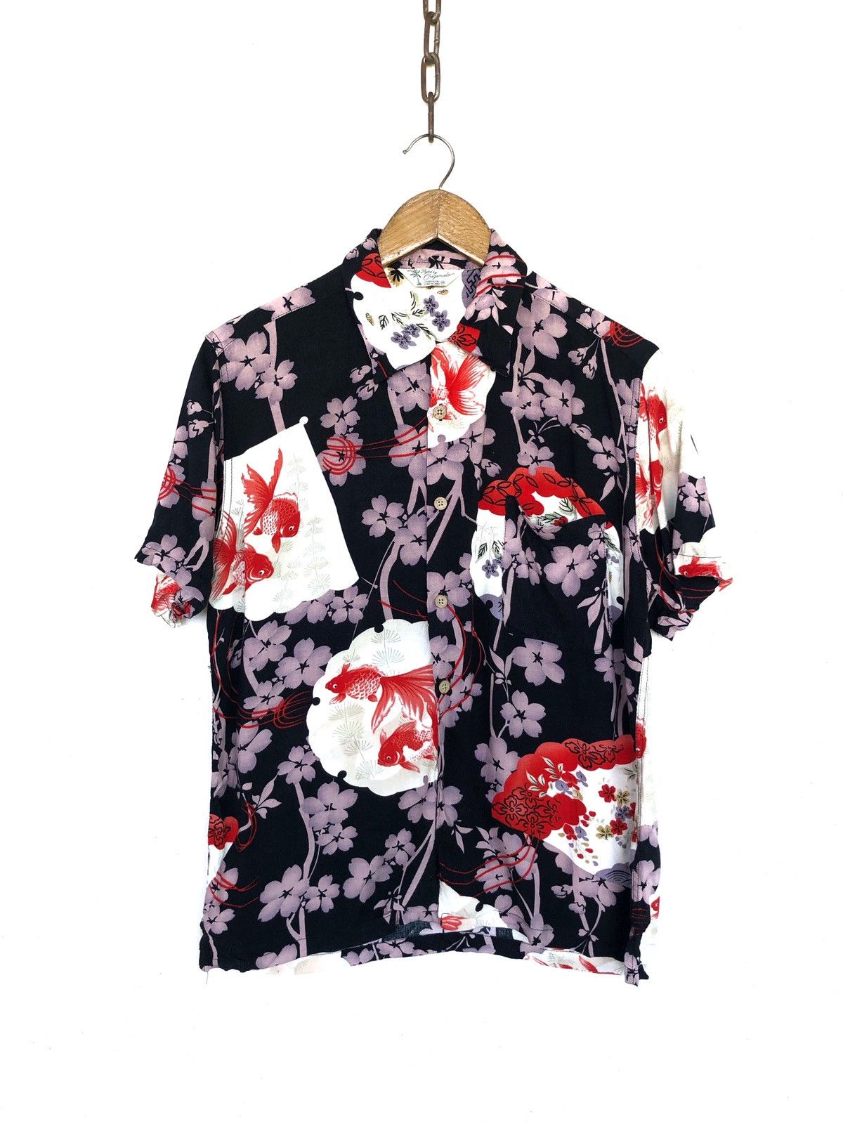 Sun Surf DOPE🔥🇯🇵 Fabric Koi Fish Motif Rayon Hawaiian Shirt Size US S / EU 44-46 / 1 - 3 Thumbnail