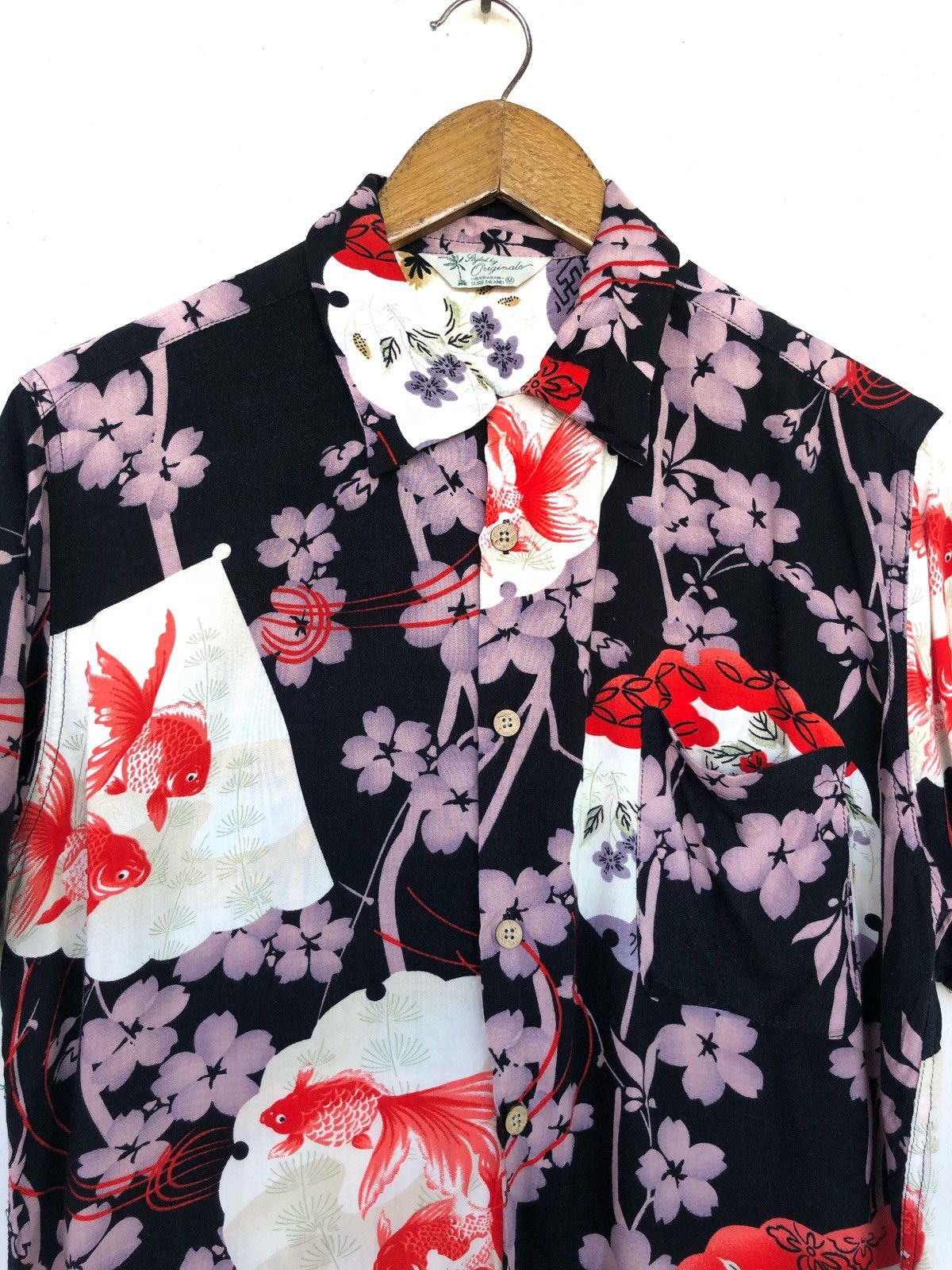 Sun Surf DOPE🔥🇯🇵 Fabric Koi Fish Motif Rayon Hawaiian Shirt Size US S / EU 44-46 / 1 - 1 Thumbnail