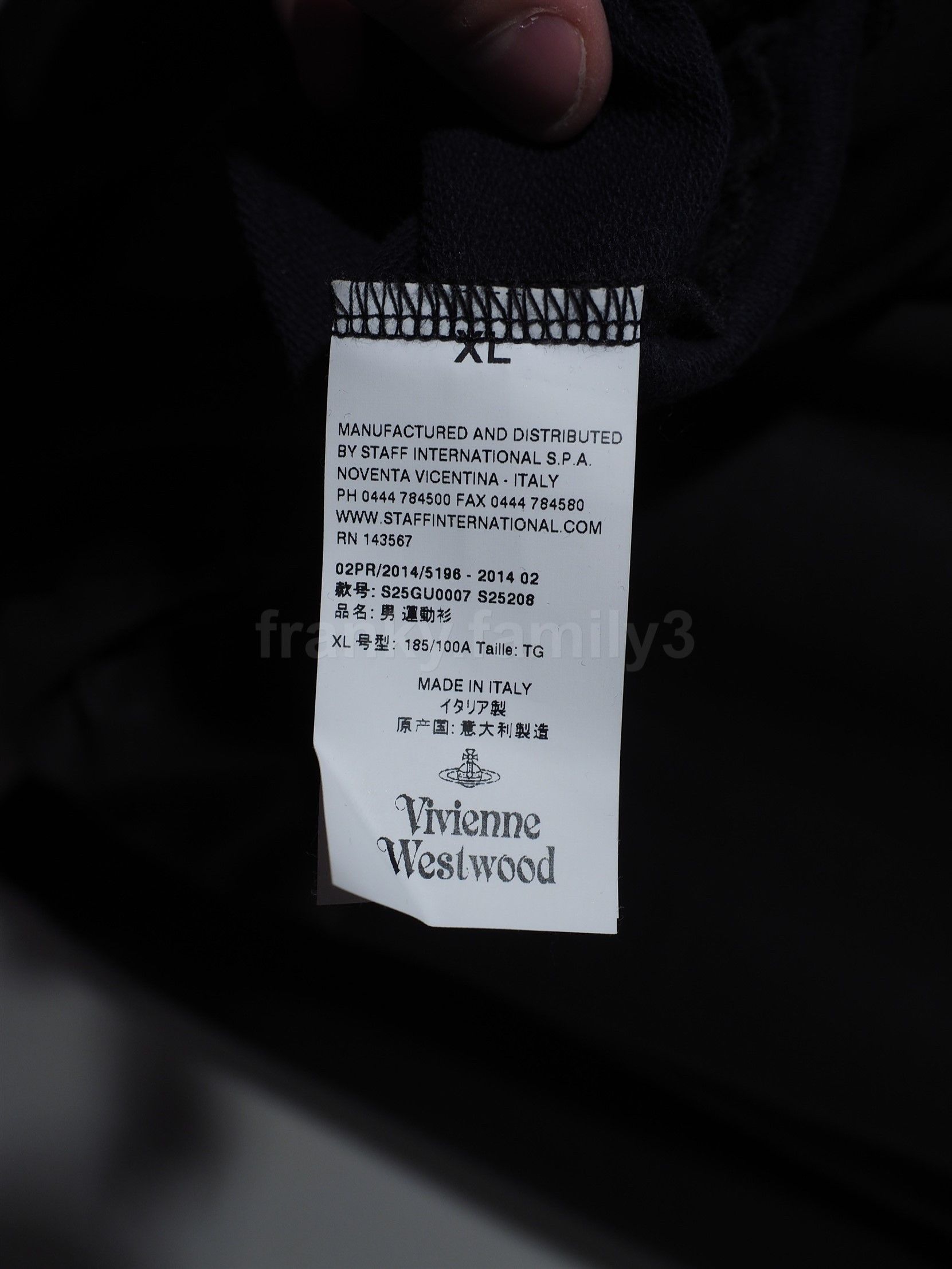 Vivienne Westwood black cotton waxed Orb Logo Jumper vivienne westwood Size US XL / EU 56 / 4 - 13 Thumbnail
