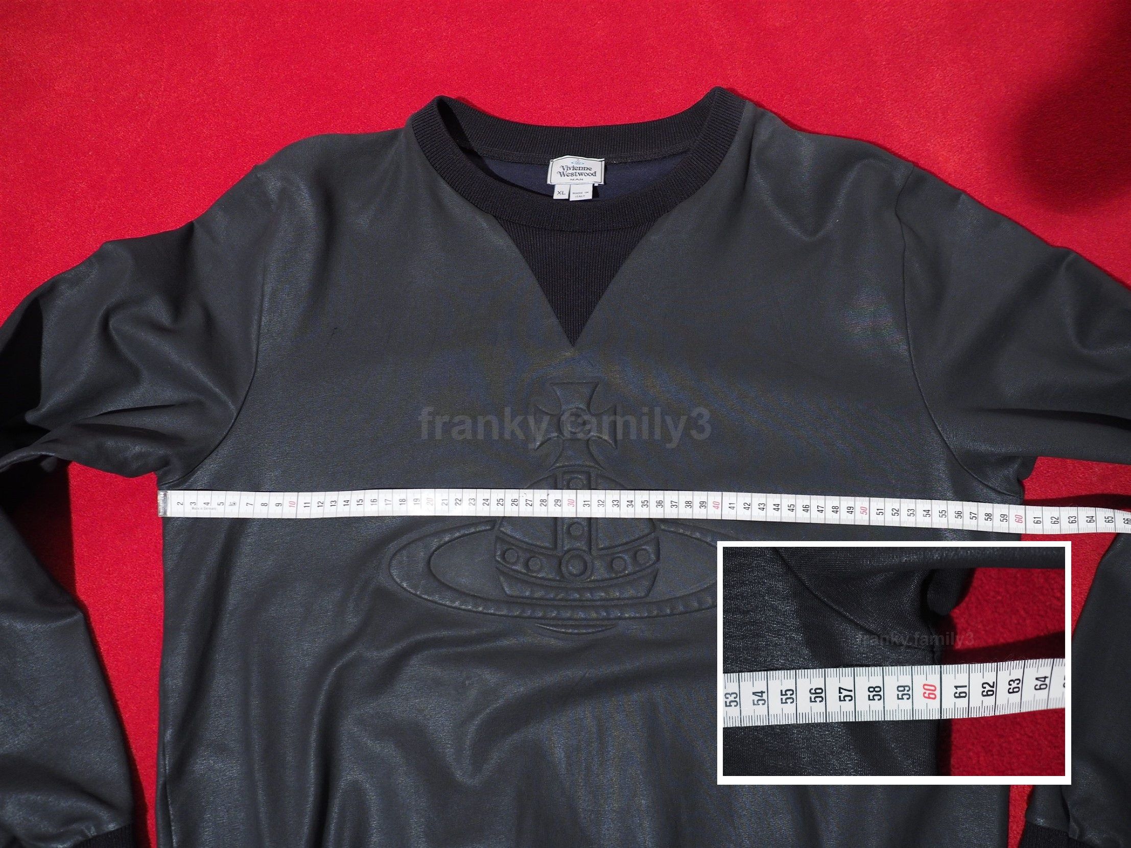 Vivienne Westwood black cotton waxed Orb Logo Jumper vivienne westwood Size US XL / EU 56 / 4 - 16 Thumbnail