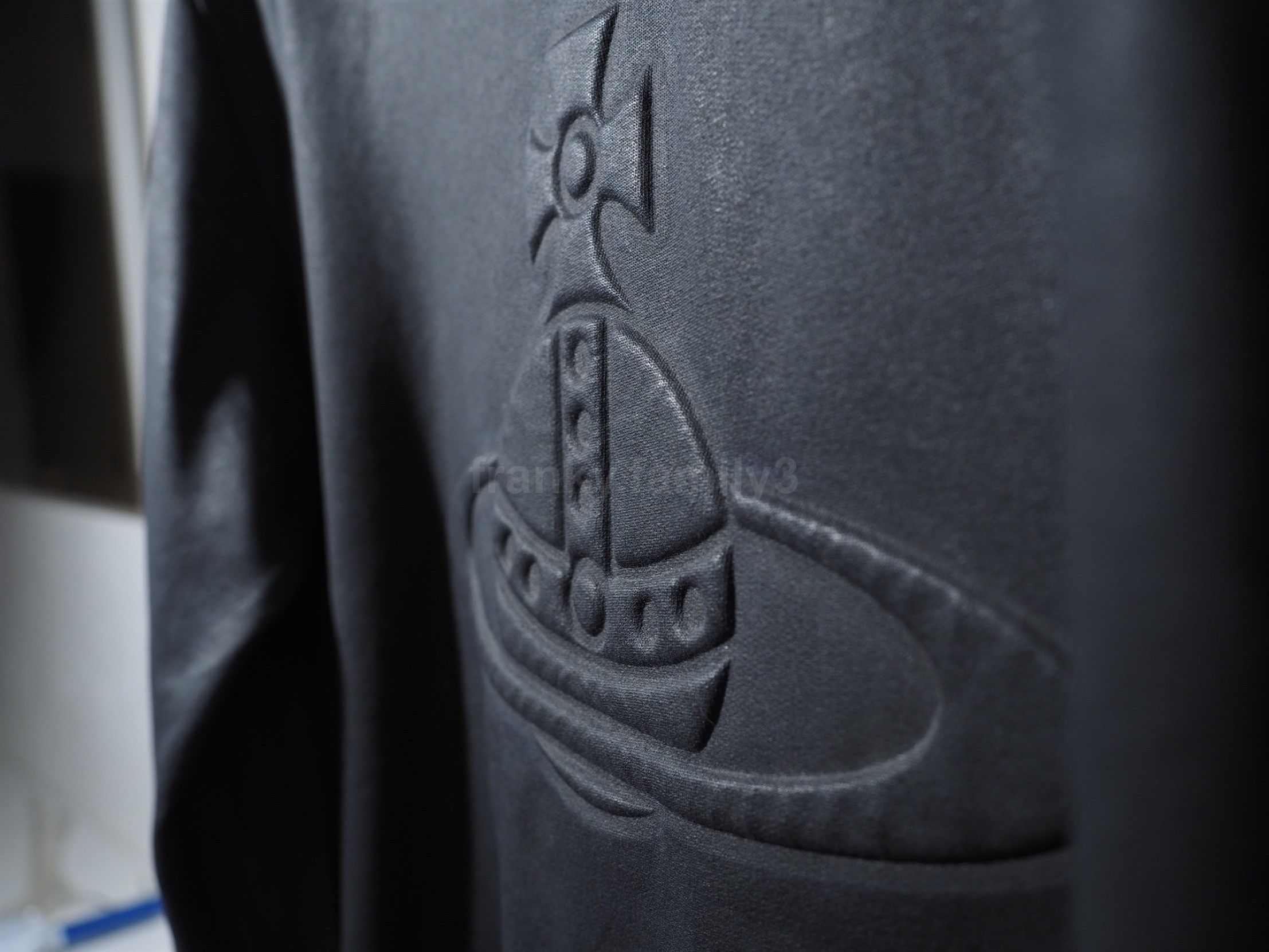 Vivienne Westwood black cotton waxed Orb Logo Jumper vivienne westwood Size US XL / EU 56 / 4 - 8 Thumbnail