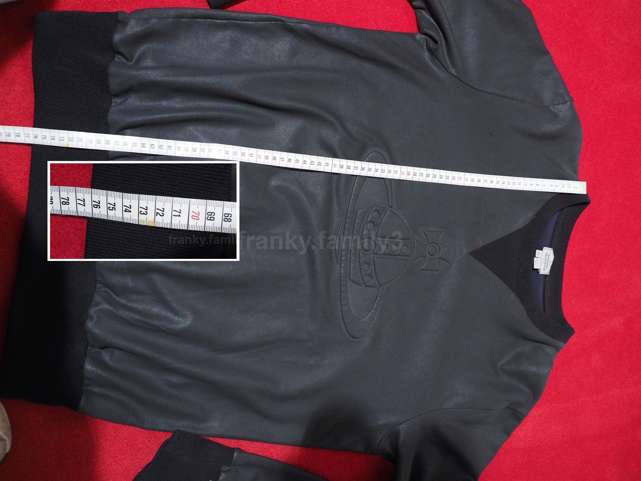 Vivienne Westwood black cotton waxed Orb Logo Jumper vivienne westwood Size US XL / EU 56 / 4 - 17 Thumbnail