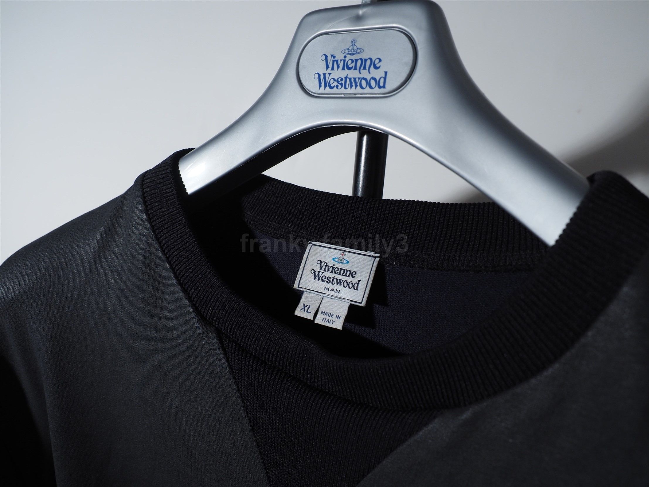 Vivienne Westwood black cotton waxed Orb Logo Jumper vivienne westwood Size US XL / EU 56 / 4 - 9 Thumbnail