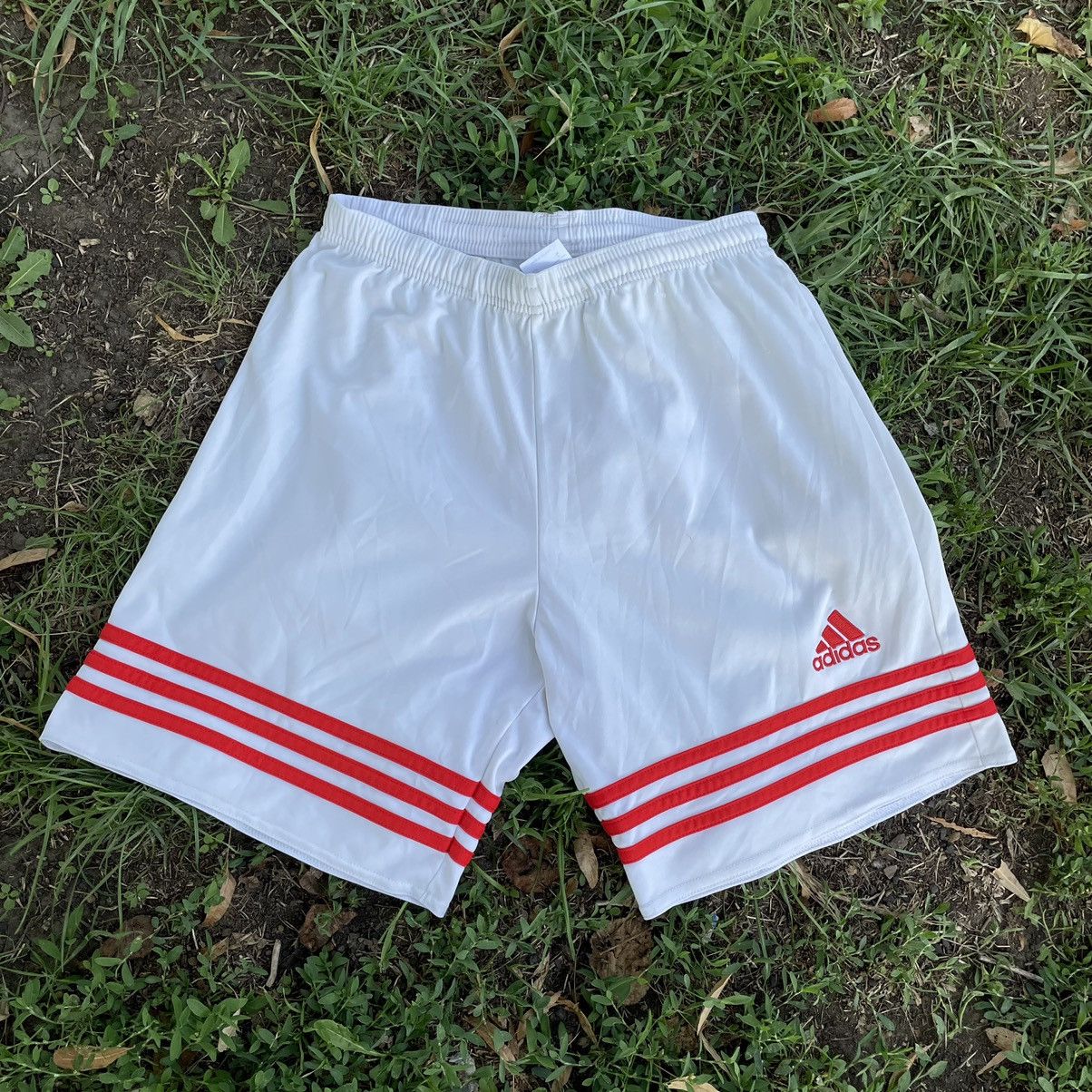 Vintage Vintage 90s Adidas Striped Nylon Shorts Y2K Streetwear 30 Size US 30 / EU 46 - 1 Thumbnail