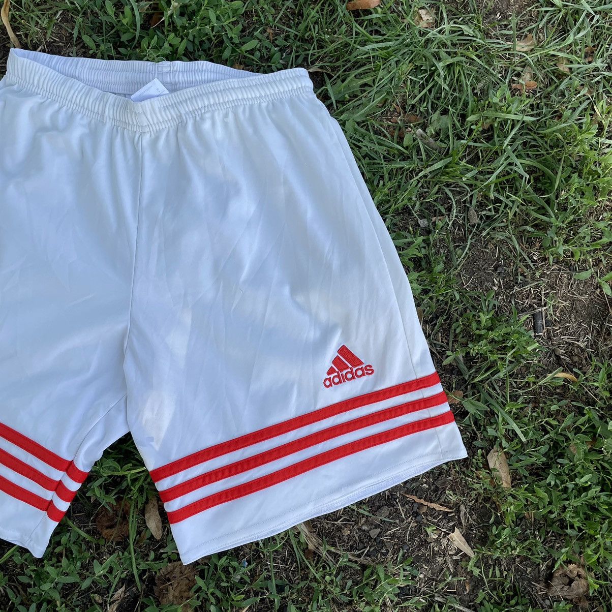 Vintage Vintage 90s Adidas Striped Nylon Shorts Y2K Streetwear 30 Size US 30 / EU 46 - 2 Thumbnail