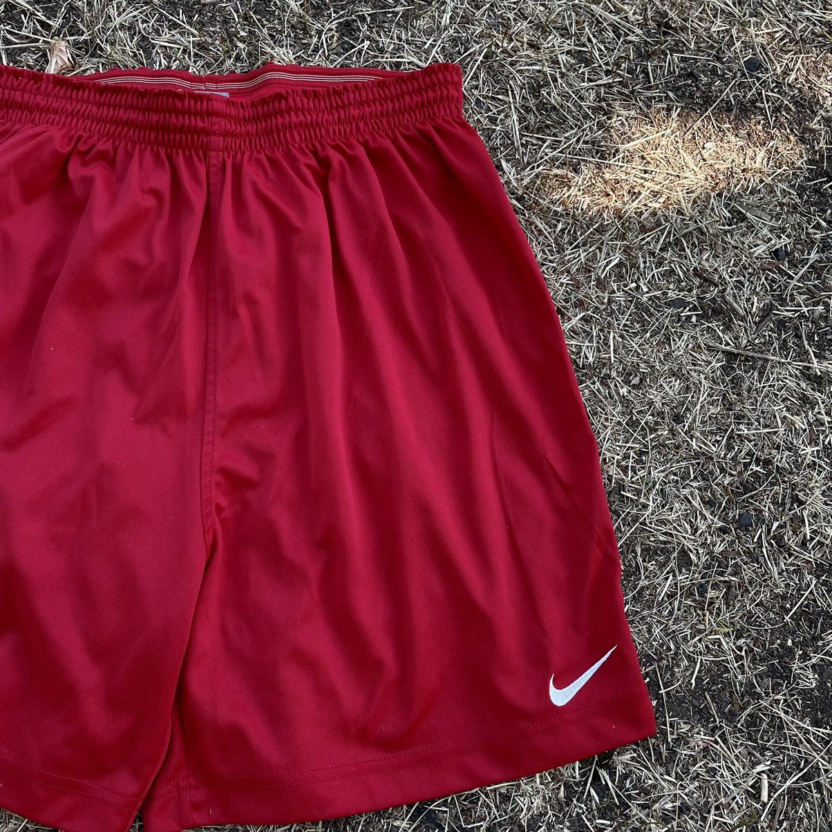 Vintage Vintage Nike Swoosh Baggy Shorts Streetwear Skate Red 34 Size US 34 / EU 50 - 4 Thumbnail