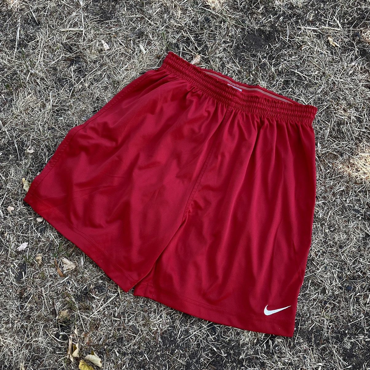 Vintage Vintage Nike Swoosh Baggy Shorts Streetwear Skate Red 34 Size US 34 / EU 50 - 3 Thumbnail