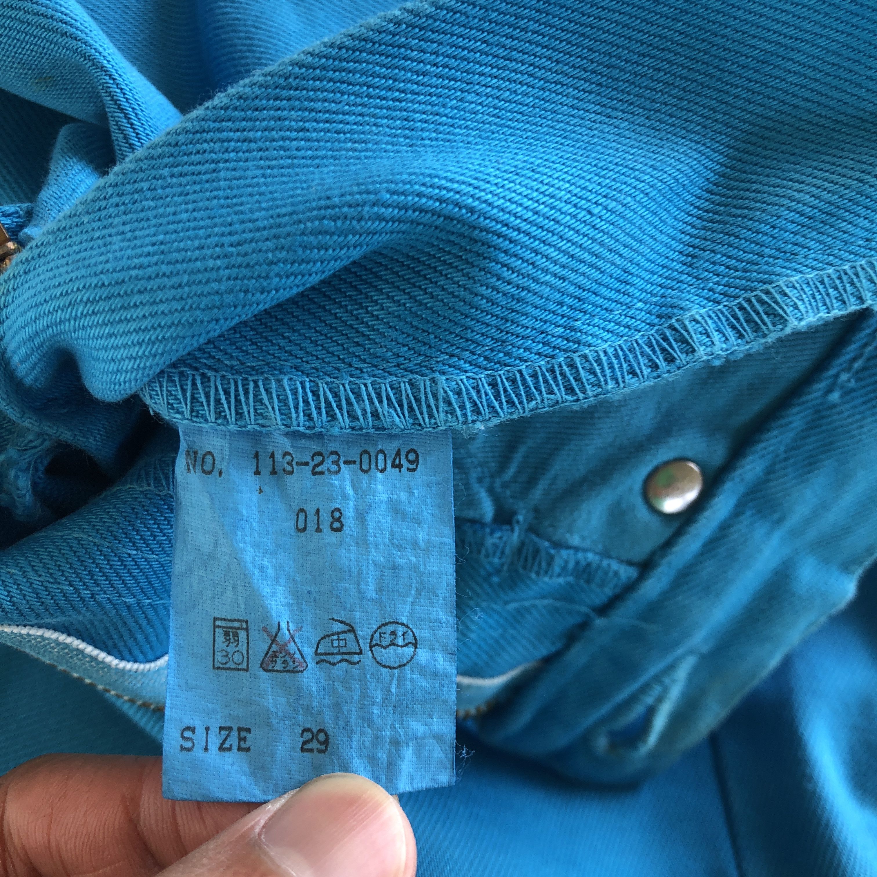 SHIPS Ships Japan Jeans Japanese Blue Turquoise Ship Denim Pants Size 28" / US 6 / IT 42 - 9 Thumbnail