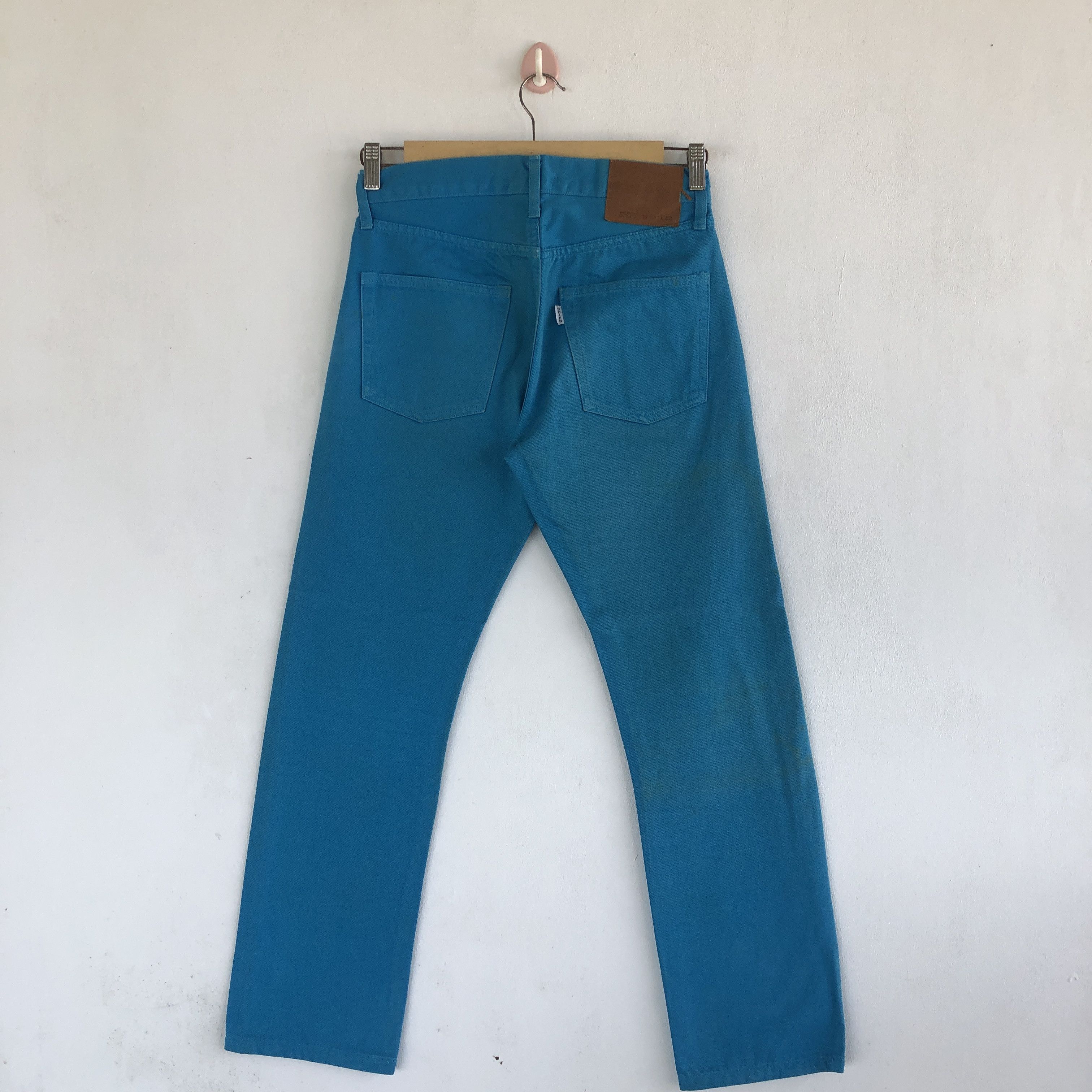SHIPS Ships Japan Jeans Japanese Blue Turquoise Ship Denim Pants Size 28" / US 6 / IT 42 - 2 Thumbnail