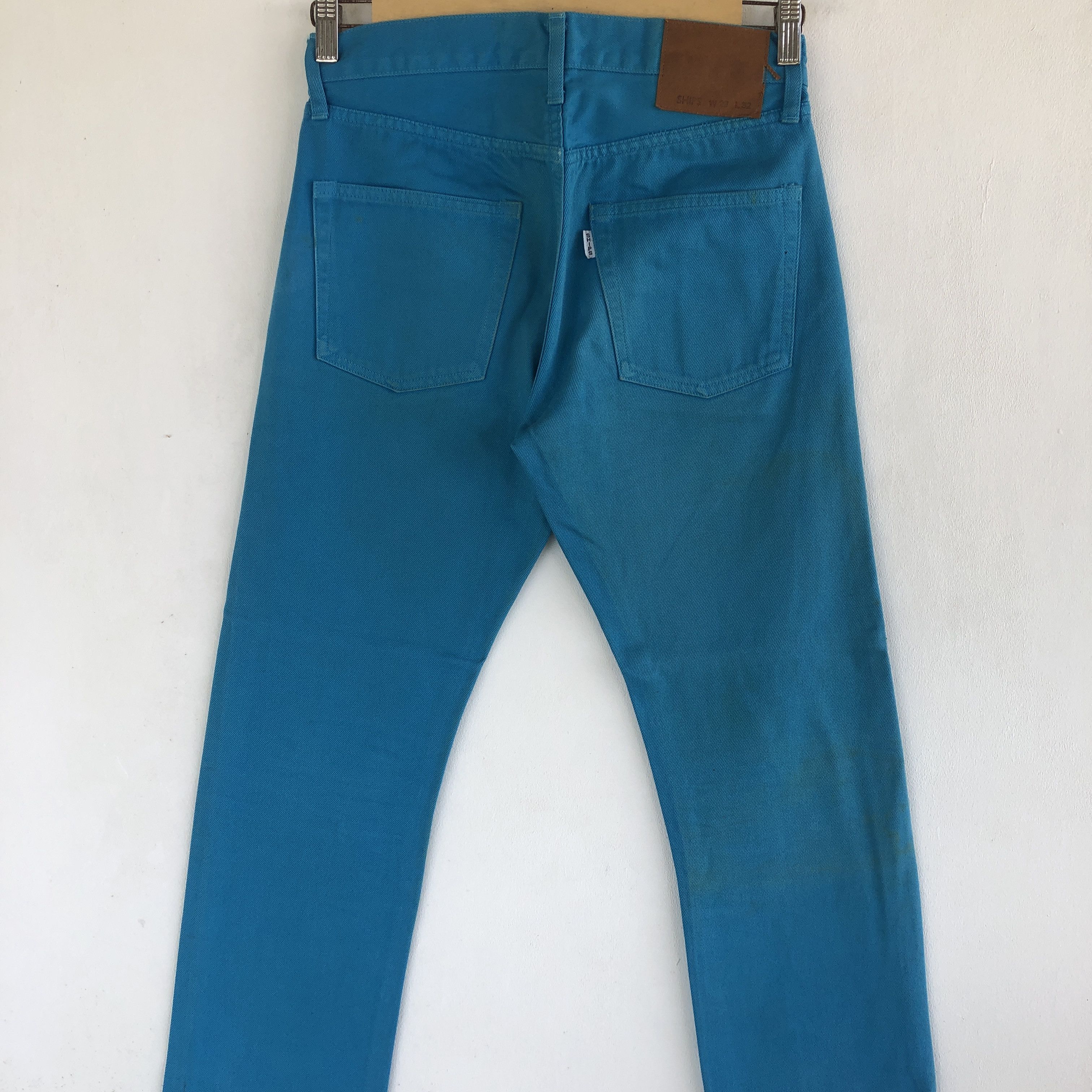 SHIPS Ships Japan Jeans Japanese Blue Turquoise Ship Denim Pants Size 28" / US 6 / IT 42 - 4 Thumbnail