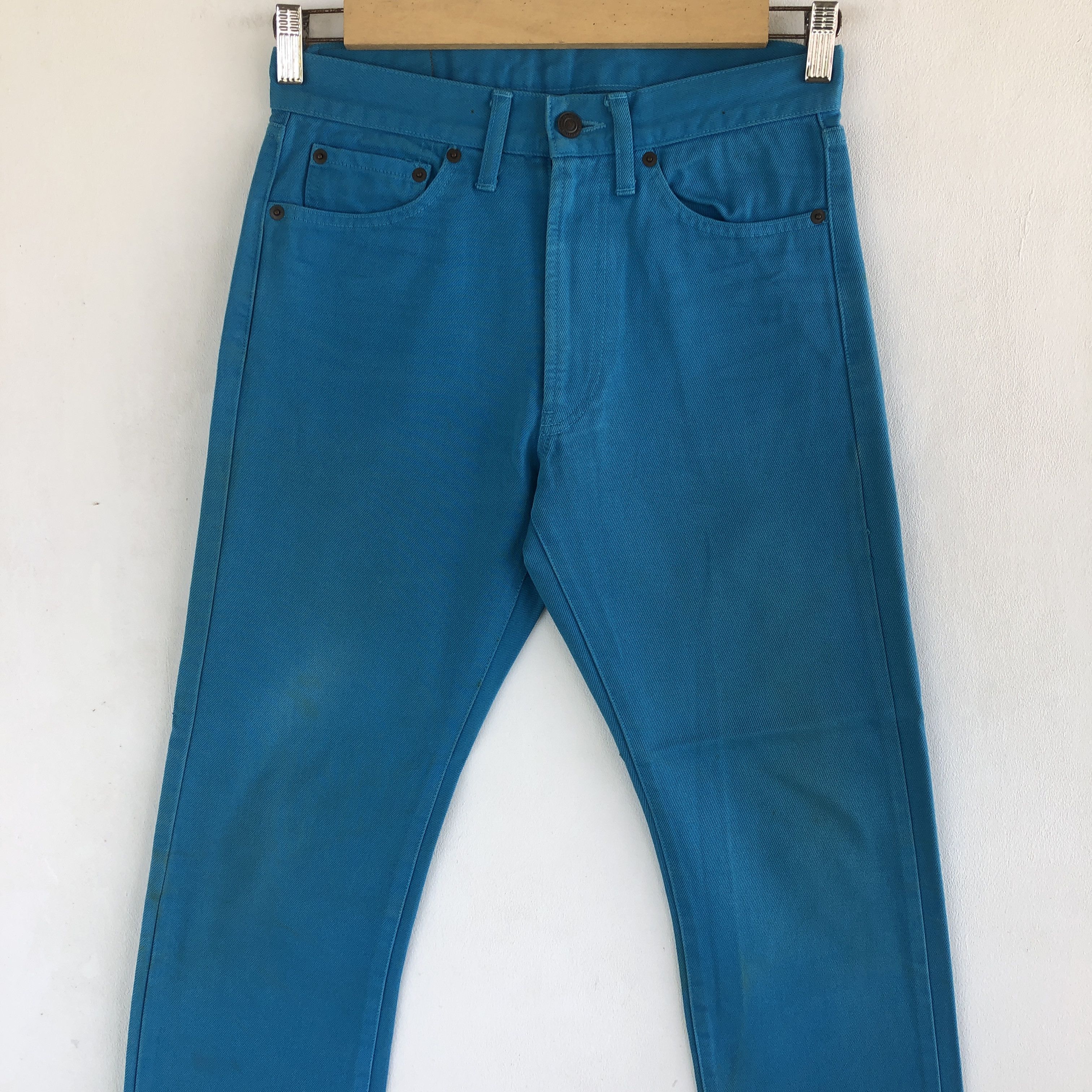SHIPS Ships Japan Jeans Japanese Blue Turquoise Ship Denim Pants Size 28" / US 6 / IT 42 - 3 Thumbnail