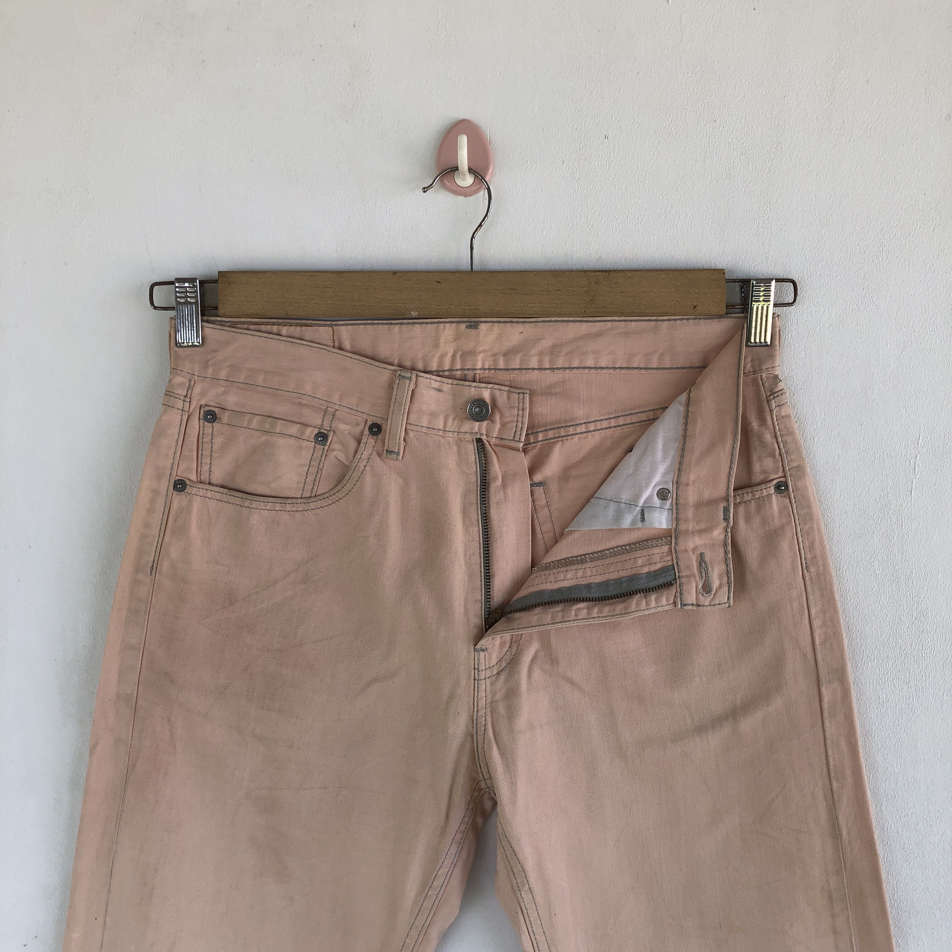 Levi's Vintage Levis Jeans Beige Orange Levi's 505 Denim Size US 32 / EU 48 - 6 Thumbnail